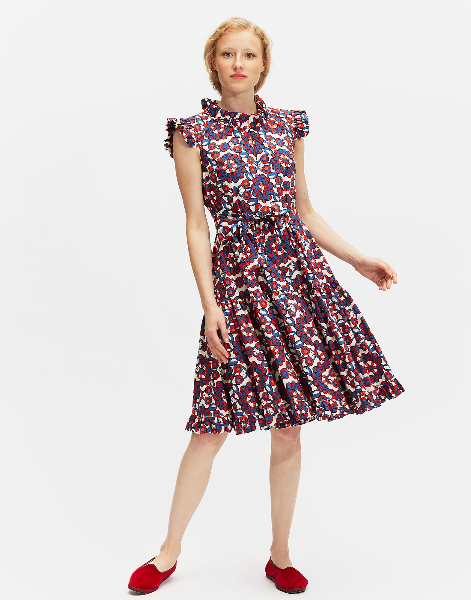 LaDoubleJ Short and Sassy Dress Kaleidoscope Blu DRE0003COT001KAL0003