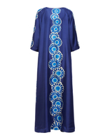 La DoubleJ Muumuu Dress &#40;Plac&eacute;e&#41; Daisy Plac&eacute;e Blue DRE0225SIL006DAY0009