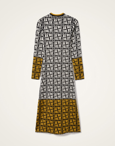 La DoubleJ Dresses Women - Knit Swing Dress Black & White S 55% Cotton 45% Wool La DoubleJ Dresses Women - Knit Swing Dress Black & White S 55% Cotton 45% Wool