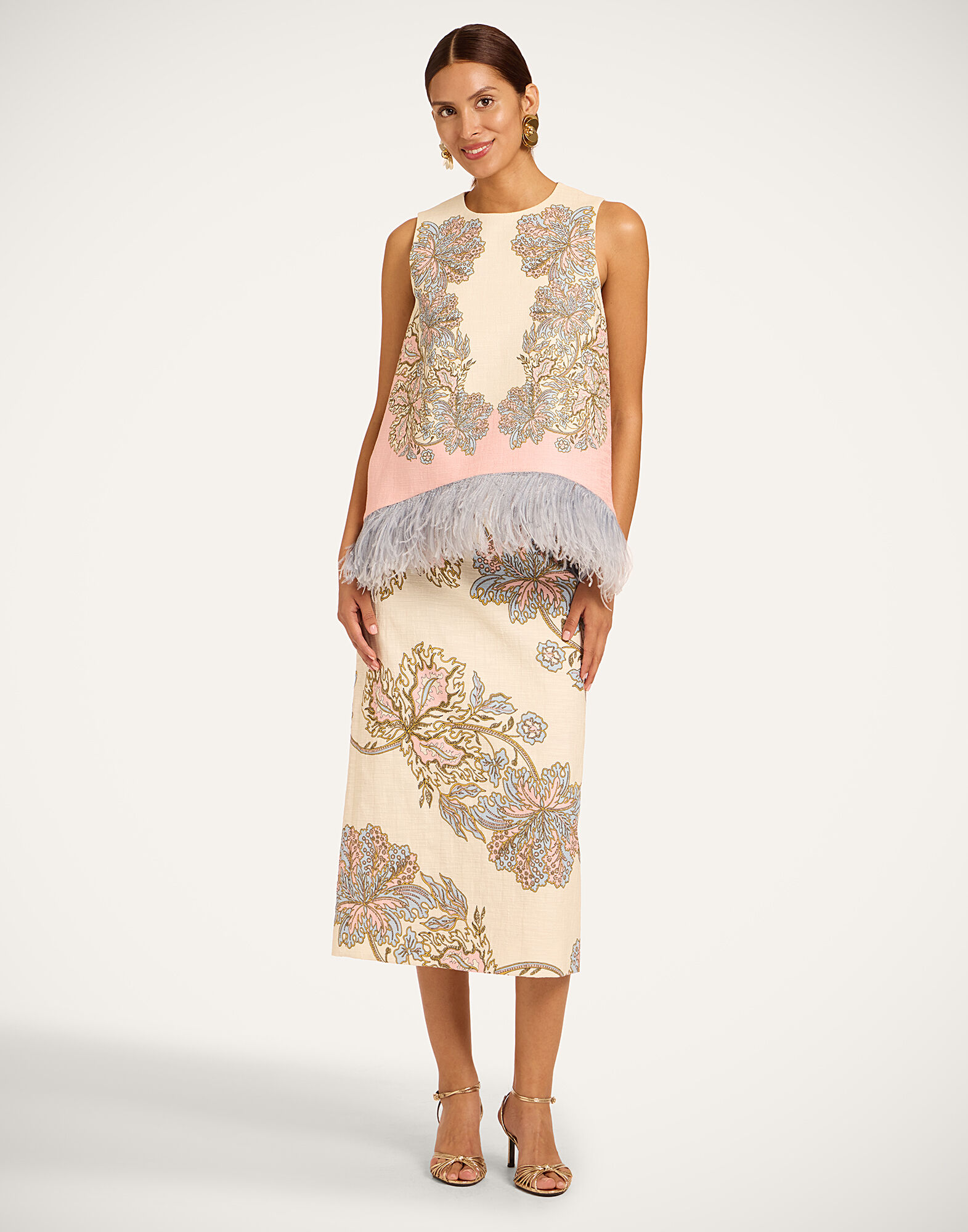 La DoubleJ La Scala Top Swathe Ivory TOP0220COT005SWA03WH04