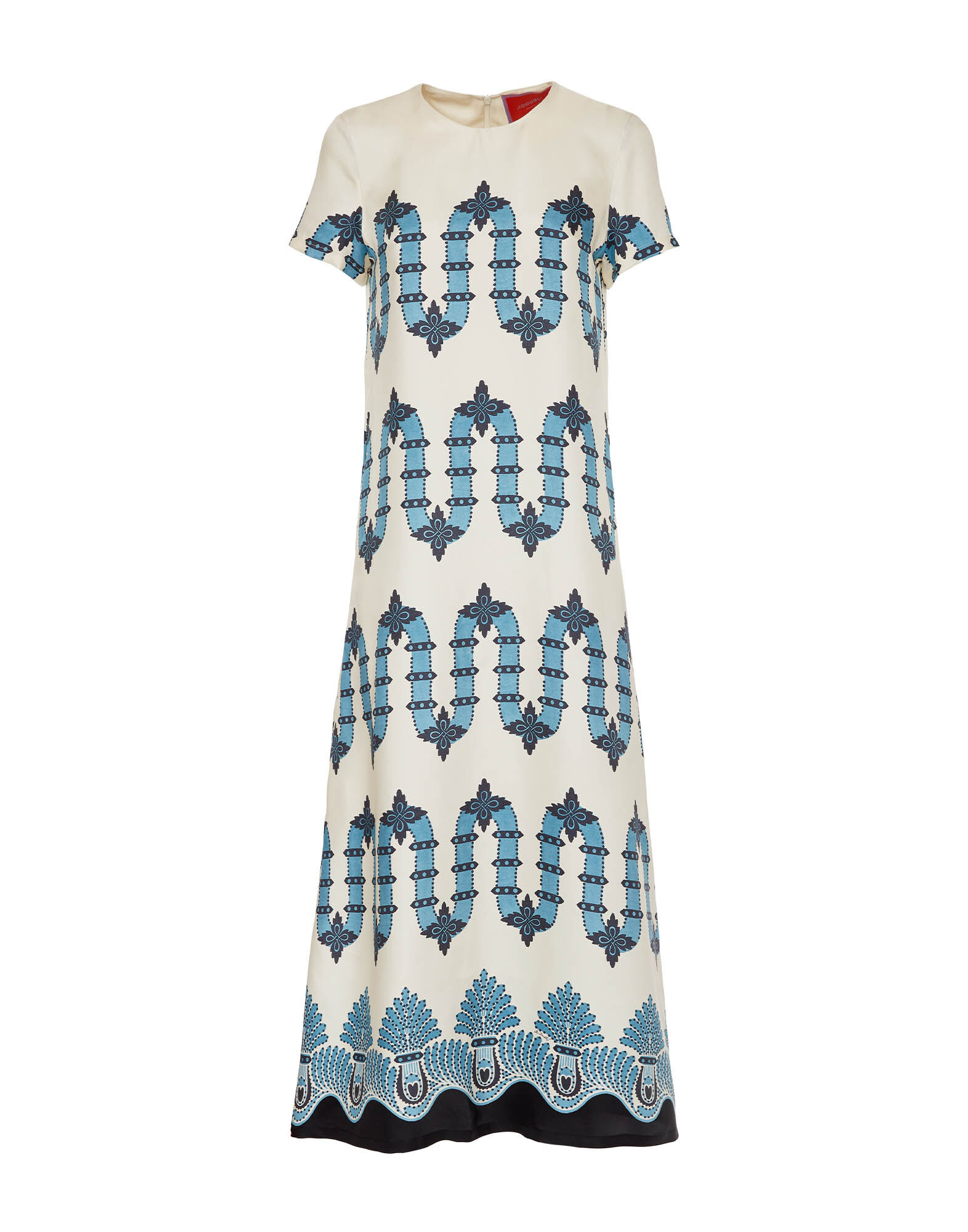 La DoubleJ Swing Dress Scirocco Plac&eacute;e Ivory DRE0001SIL001SCI03WH04