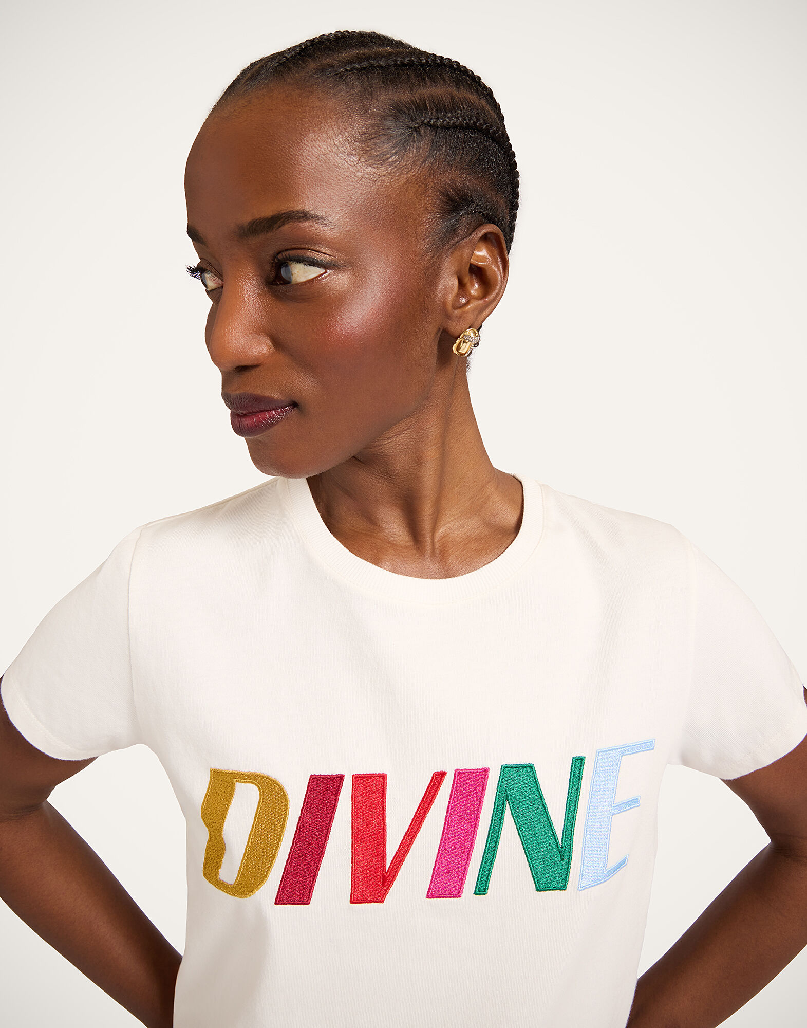 La DoubleJ High Tee Shirt Divine White TSH0071JER032SOC06WH01