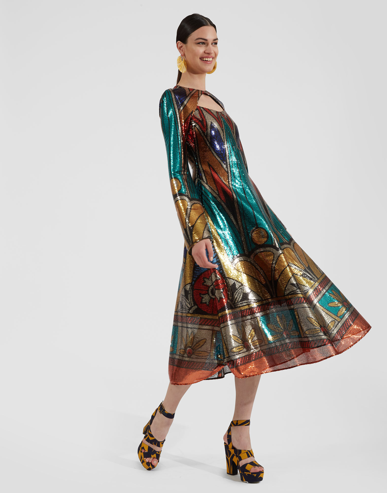 La DoubleJ Farfalla Dress Philae Plac&eacute;e DRE0588PAI002PHI01MU01