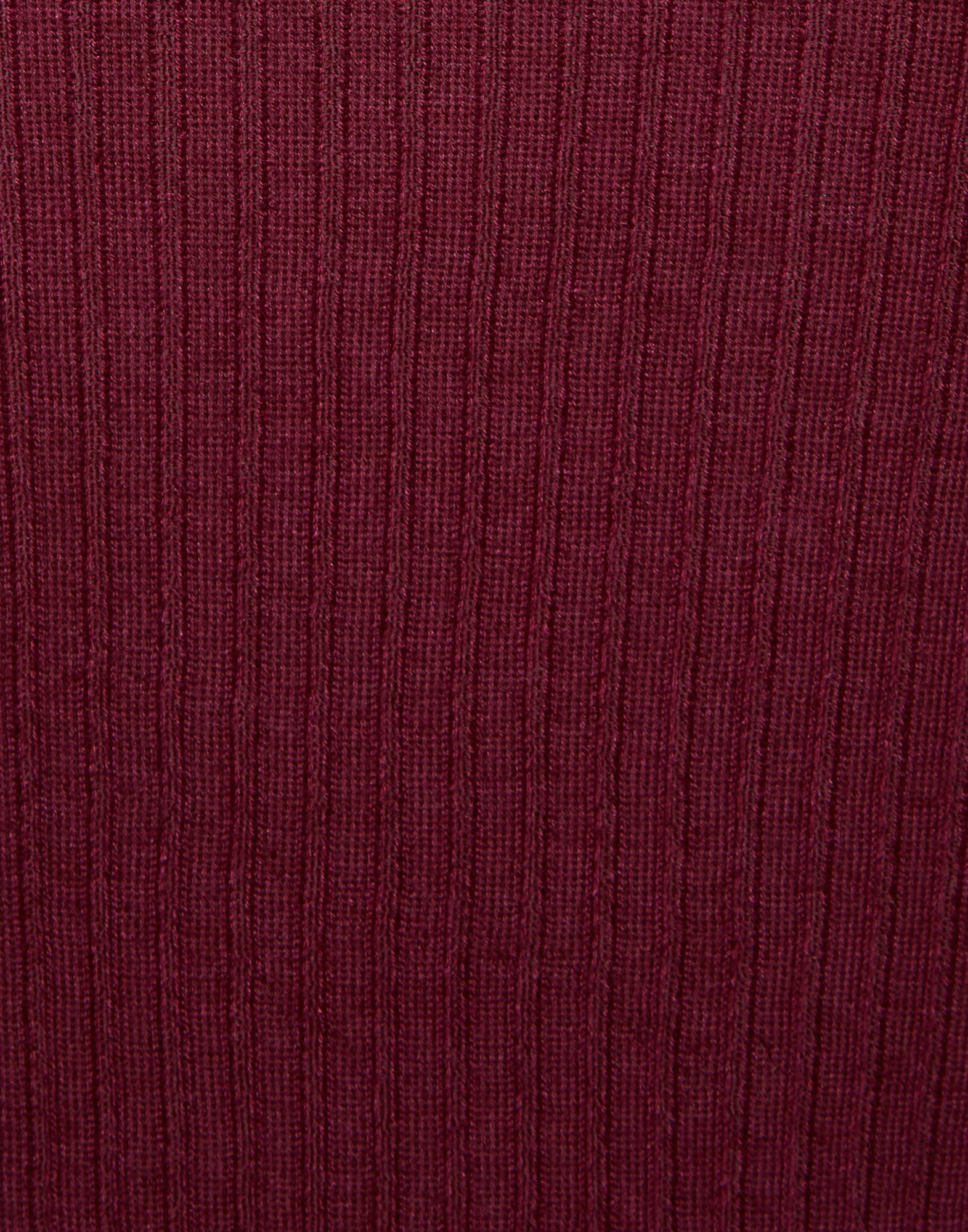 La DoubleJ V-Neck High Kick Top Solid Burgandy PUL0206KNI122VA276RE02