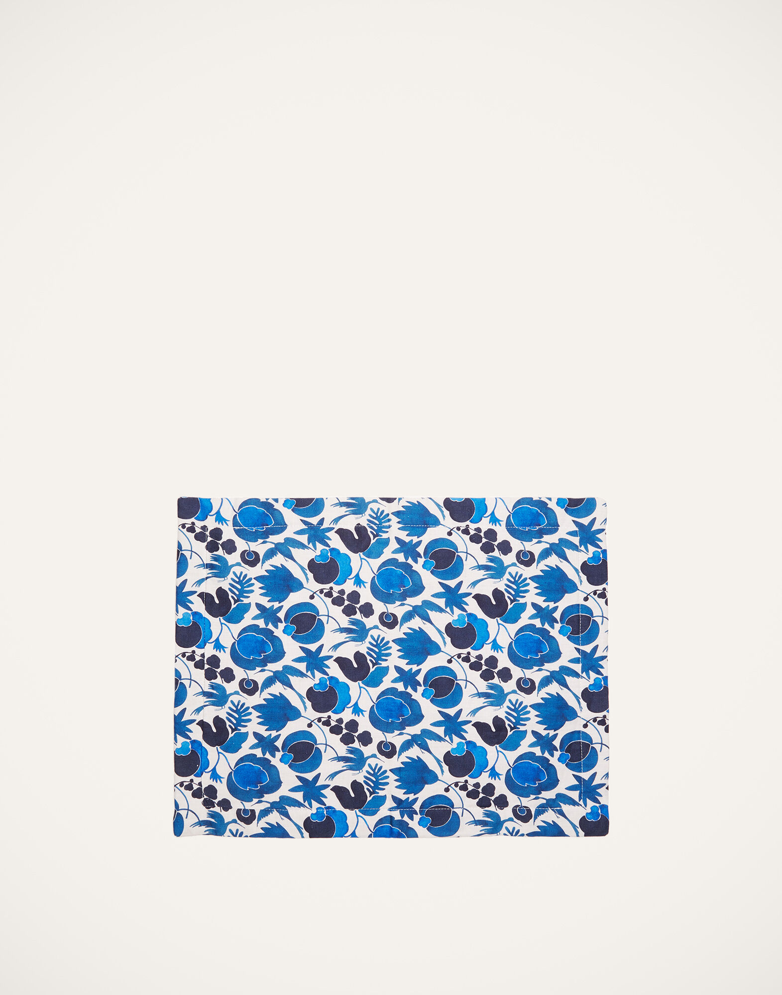 La DoubleJ Placemat Set Of 2 Wildbird Blu Small TBM0001LIN001CER0009