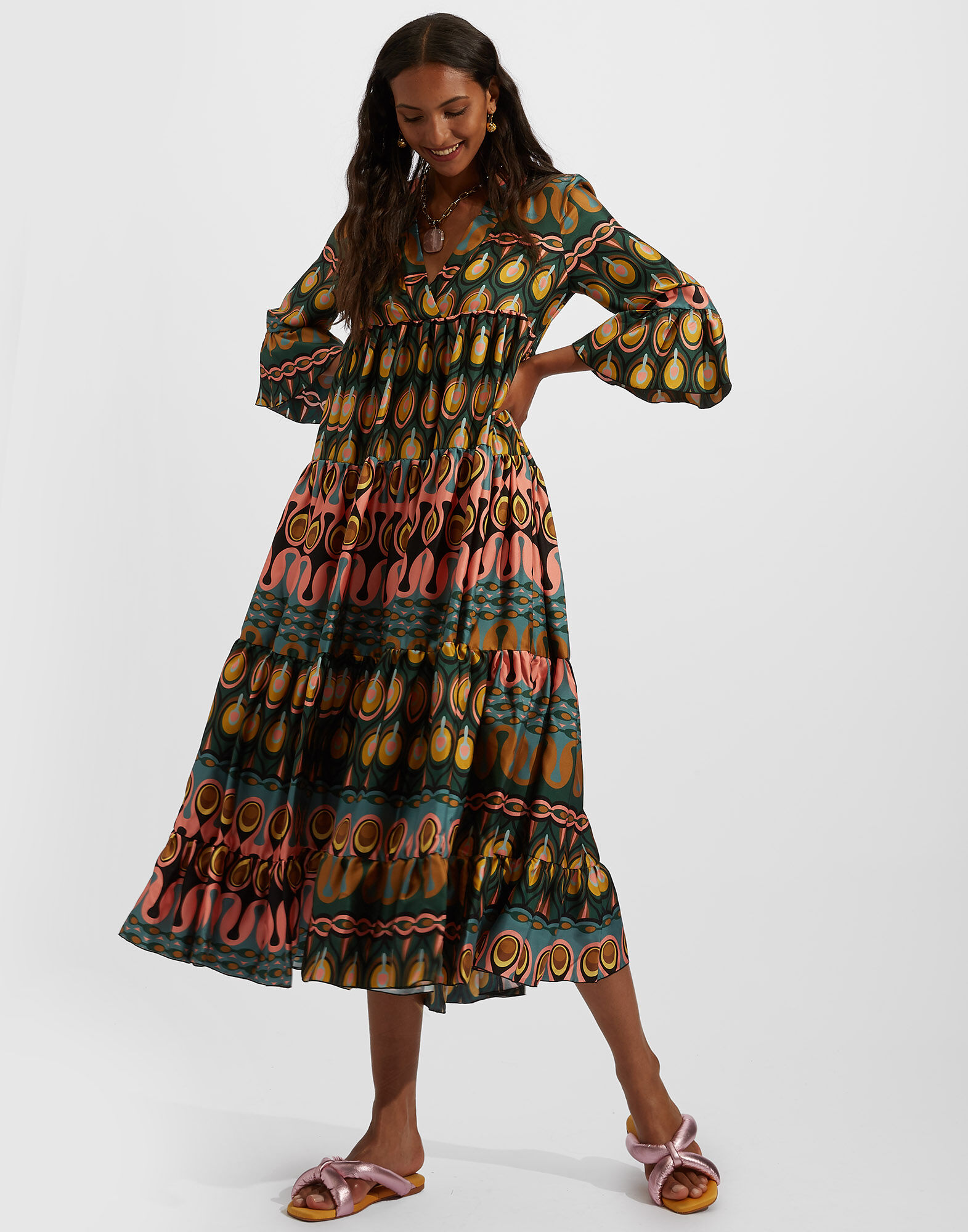 LaDoubleJ Jennifer Jane Dress Rio Verde DRE0114SIL001RIO0002