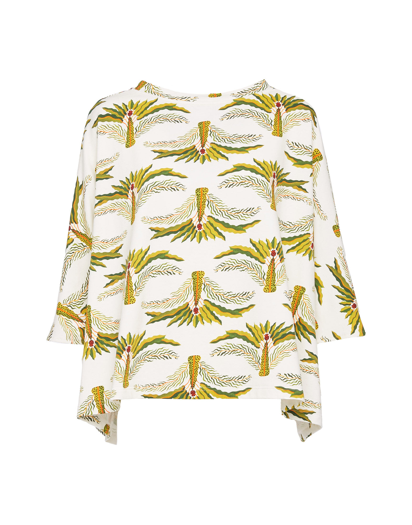 La DoubleJ Meditation Poncho Palme TOP0055JER020PLM0001