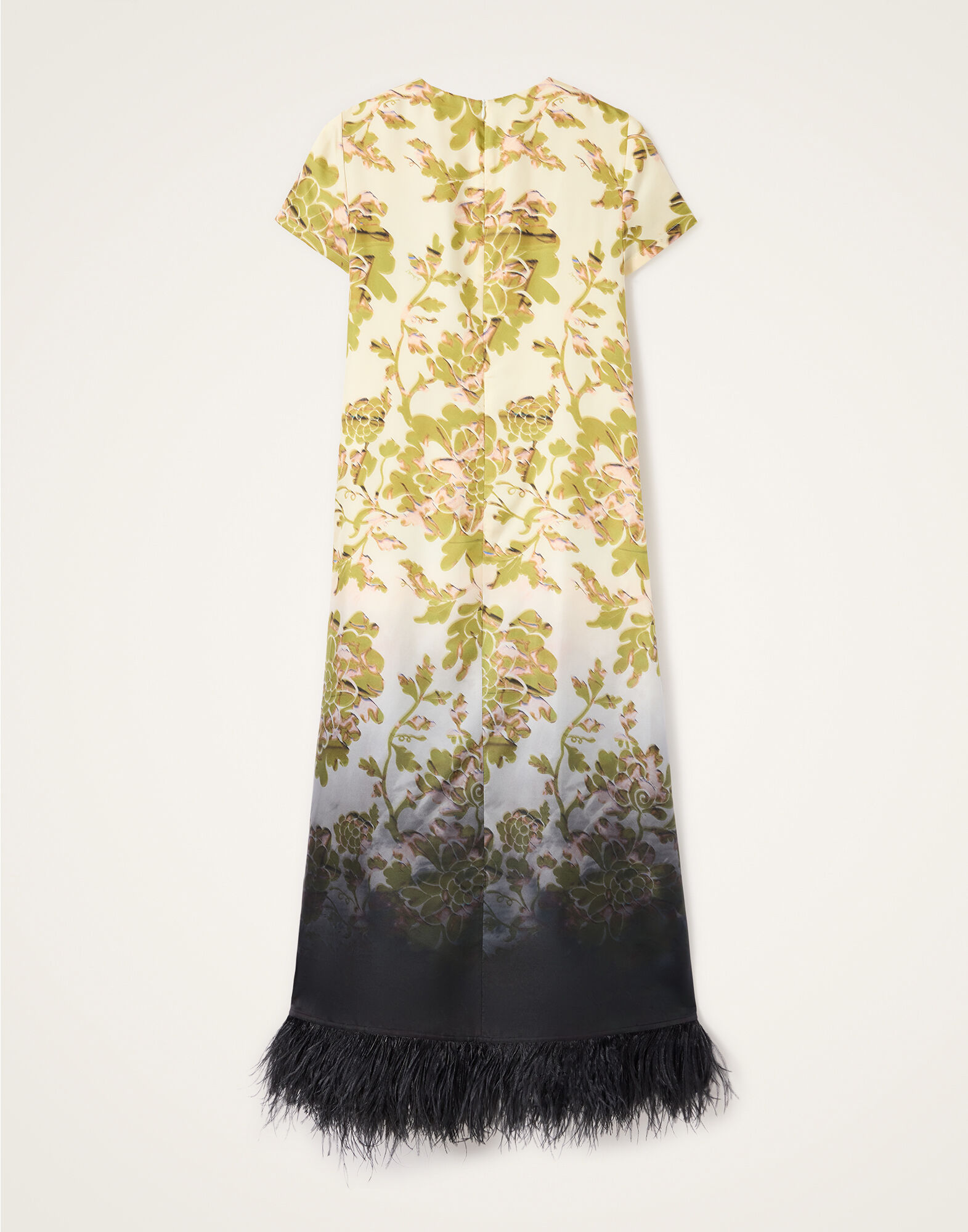 La DoubleJ Swing Dress Oasis Ombr&eacute; Plac&eacute;e Green & Black DRE0316SIL001OAO01GR02