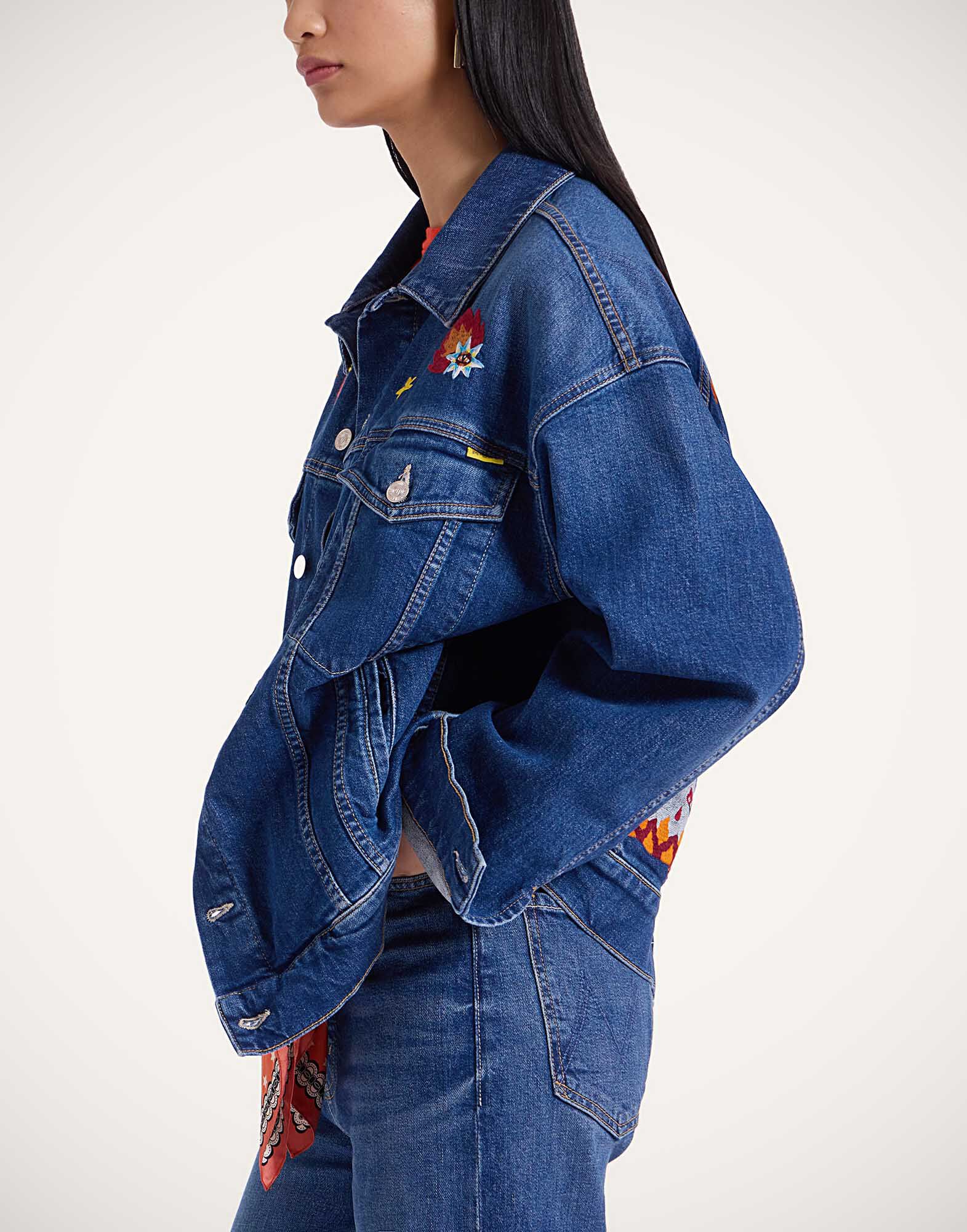 La DoubleJ The Drop It Drifter Jacket Always On Top Blue JAC0138DEN011ALW01BU03