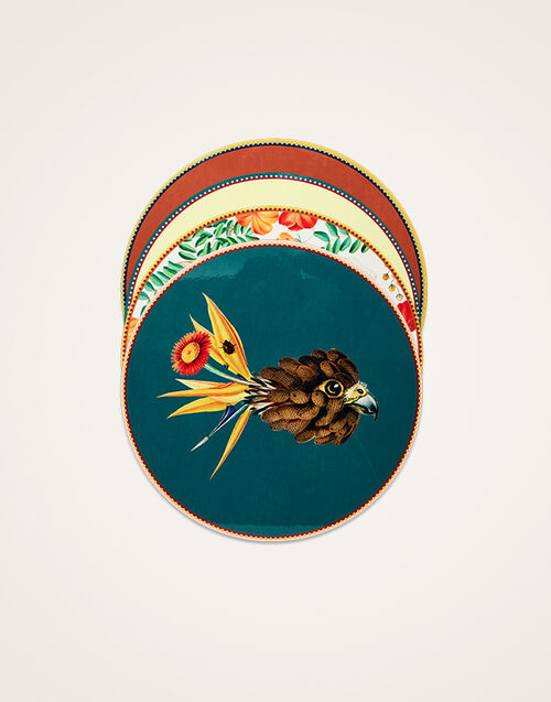 La DoubleJ Disk Placemats Set Of 4 Flying Friends PMT0033CRK001FLF01MU03