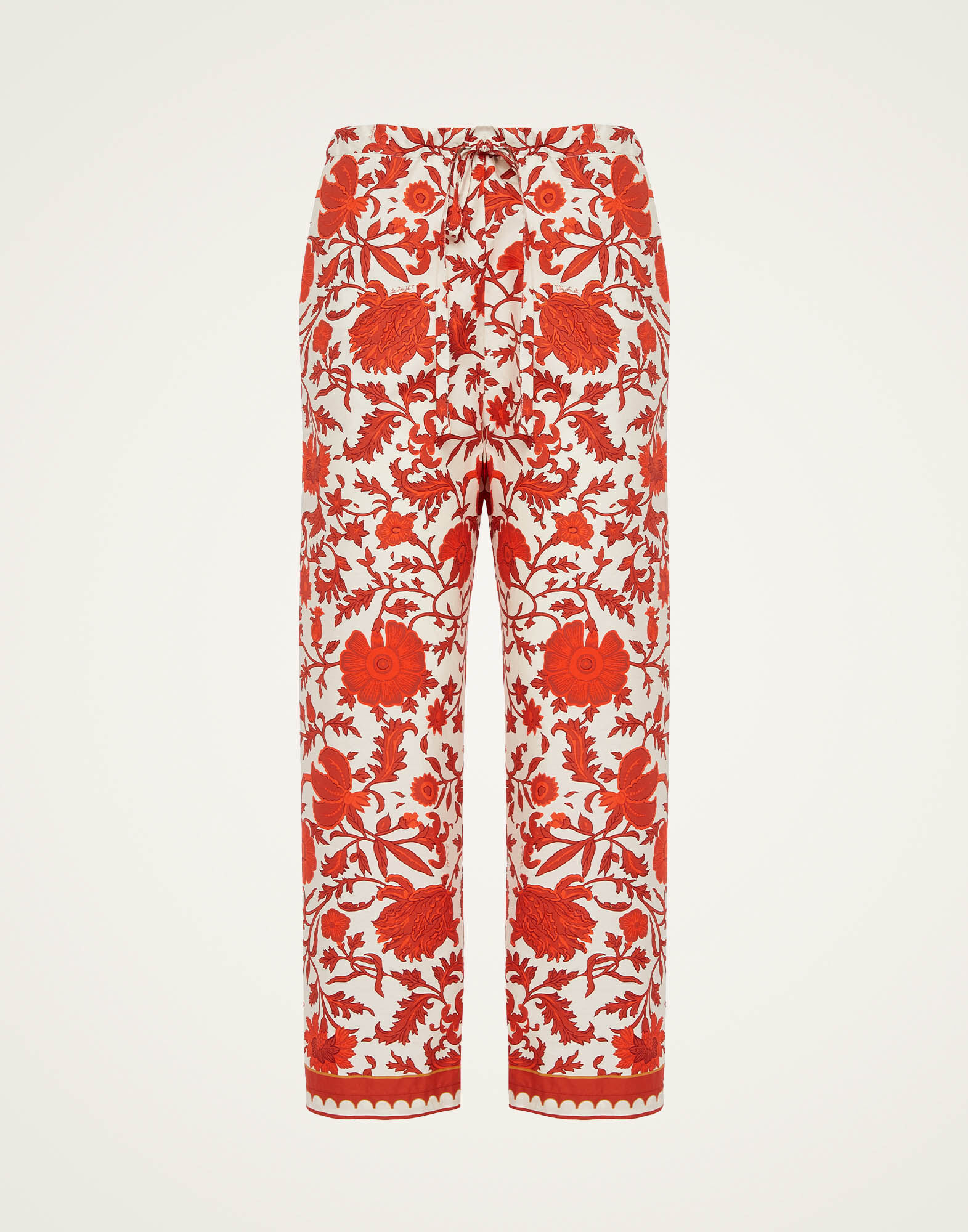 La DoubleJ Drawstring Pants Dragonflower Mini Red TRO0053COT039DRE02RE01