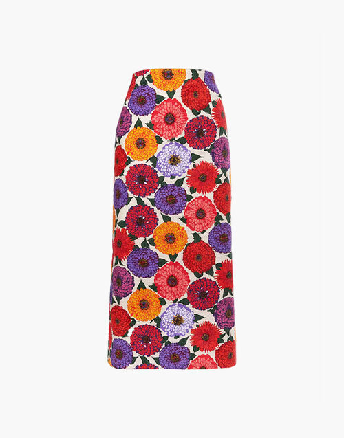 La DoubleJ Pencil Skirt Zinnie SKI0011COT005ZIN0001
