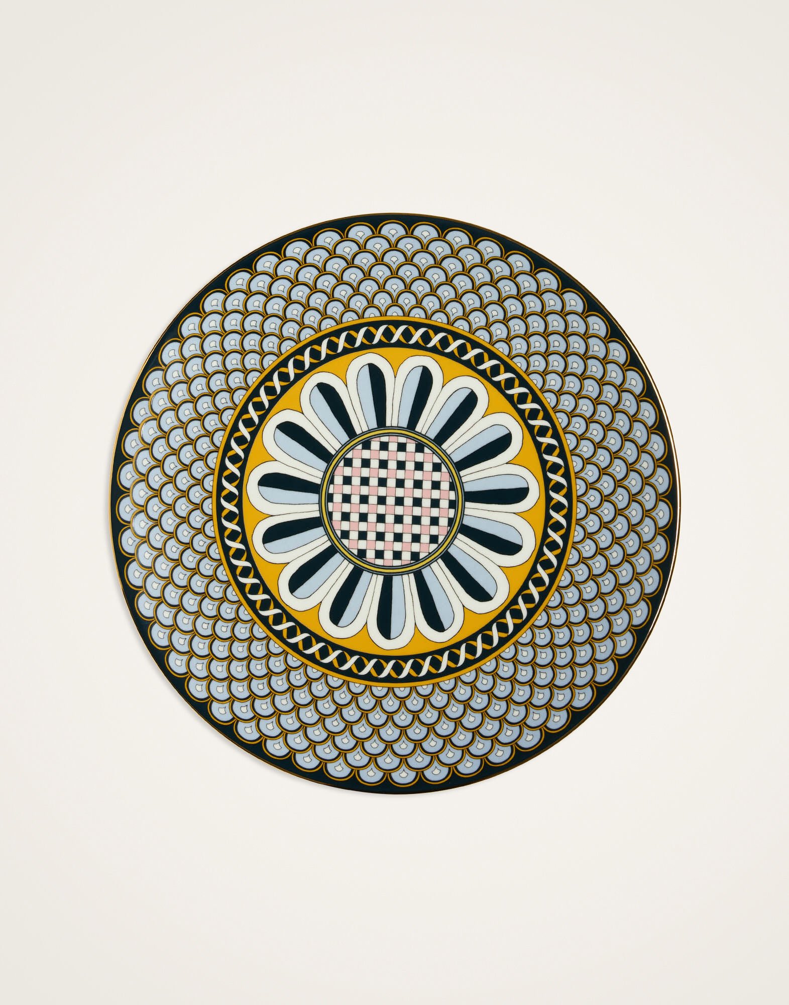 La DoubleJ Serving Platter Napoli Midnight Blue PLA0001CER001NAP04BU04