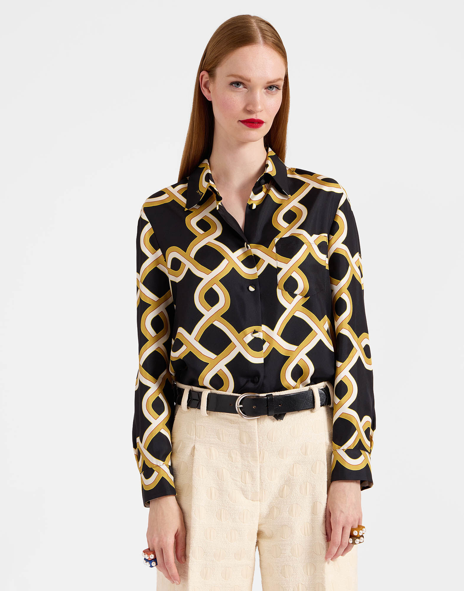 La DoubleJ Boy Shirt Tackle Black SHI0001SIL001TAC01BL01