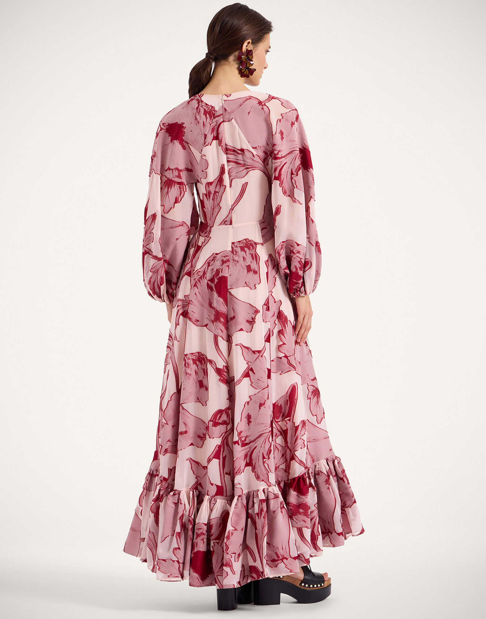 La DoubleJ Eve-Ning V Dress Sylph Fil Coup&eacute; Pink DRE0867FCP007SYL02PI01