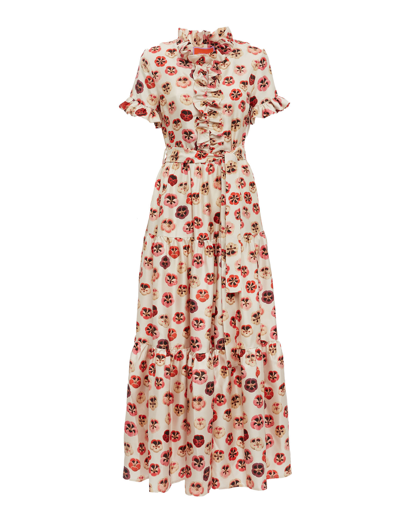 La DoubleJ Long And Sassy Dress Micro Pansy DRE0017SIL001PAN0002