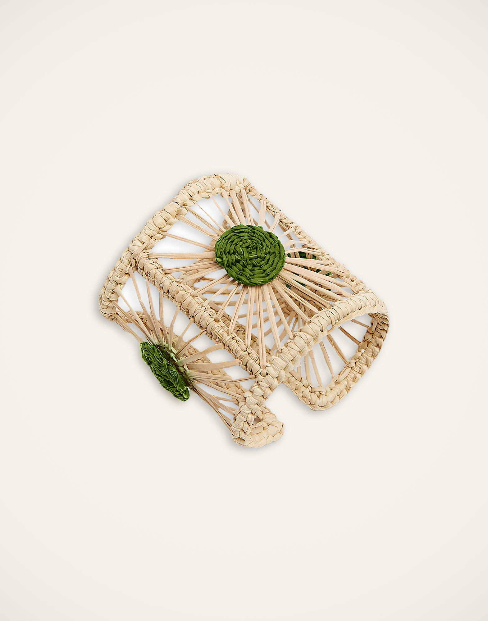 La DoubleJ Napkin Rings Set Of 2 Green RNG0001RAF007GRE0016