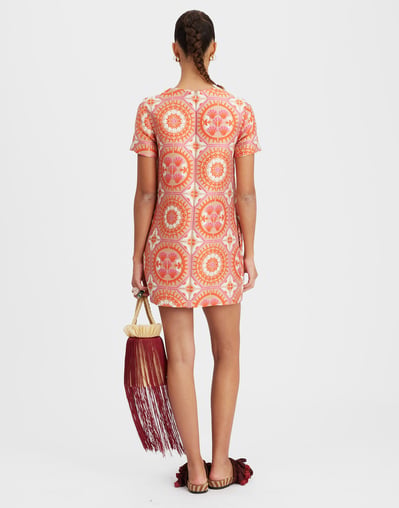 Mini Swing Dress in Sun Orange for Women | La DoubleJ US Mini Swing Dress in Sun Orange for Women | La DoubleJ US