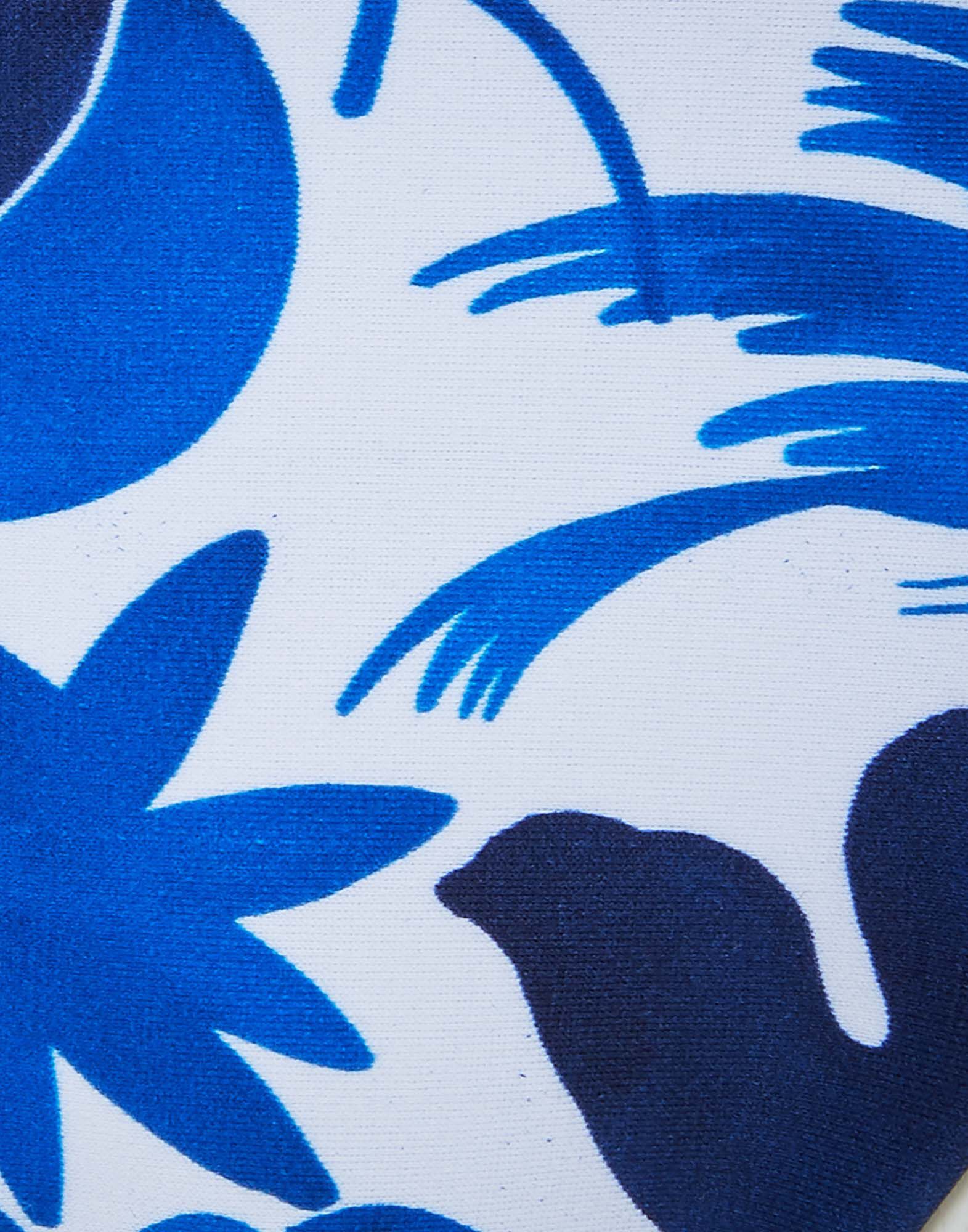 LaDoubleJ Triangle Bikini Top Wildbird Blu SWI0003LYC001CER0001