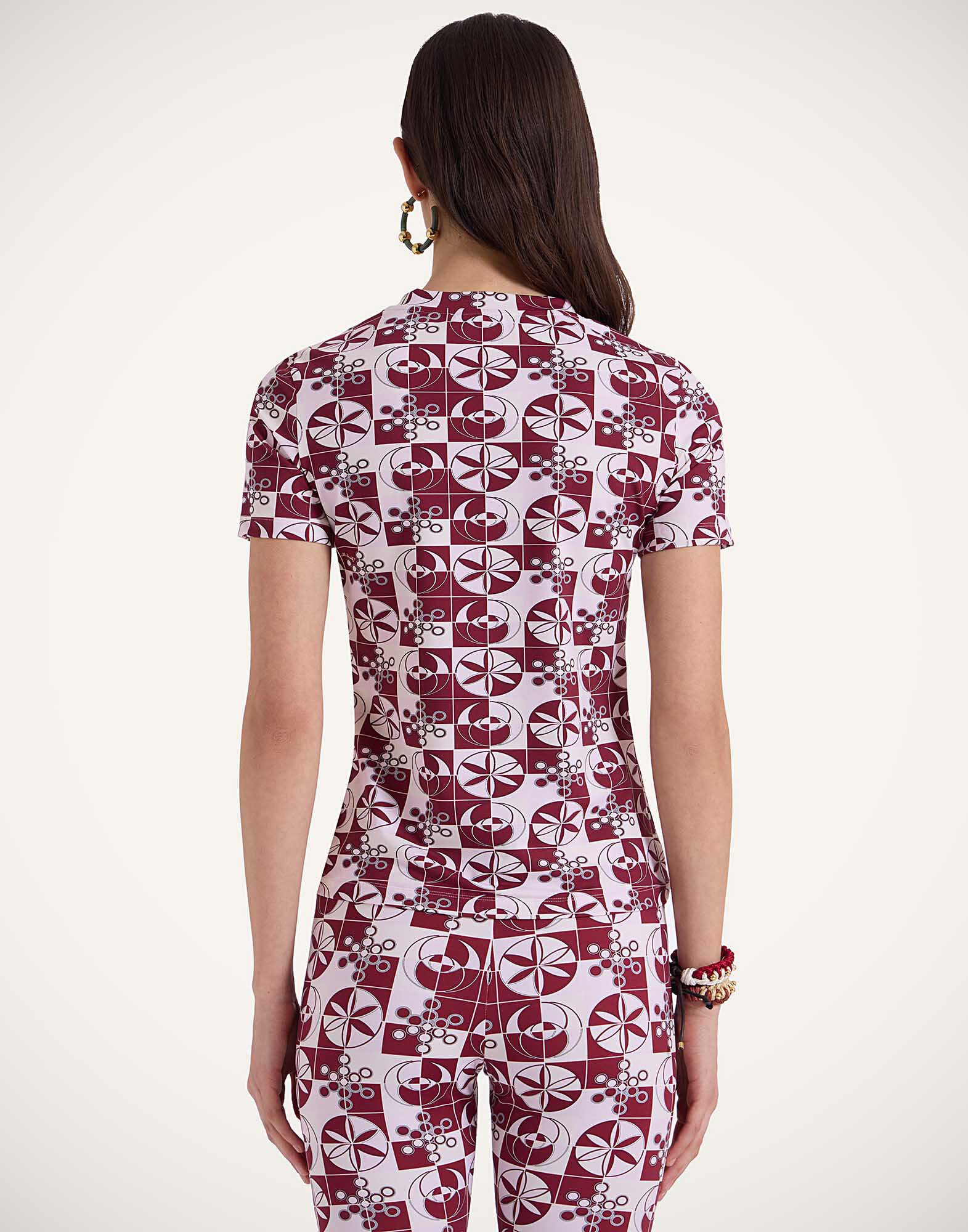 La DoubleJ Jazzercize T-Shirt Eclipse Bordeaux TSH0010JER049ECL01RE02