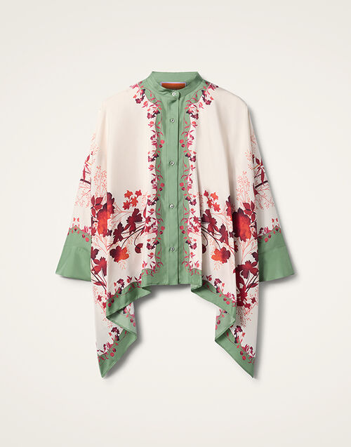 La DoubleJ Foulard Shirt Woodland Plac&eacute;e Camouflage SHI0059SIL006WOD01GR08