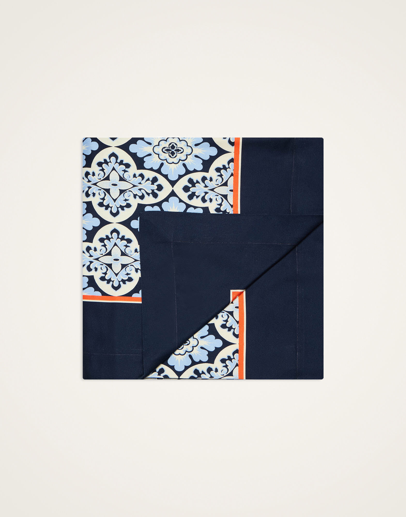 La DoubleJ Large Tablecloth Palazzo Blue TBC0018COT073PAL01BU03