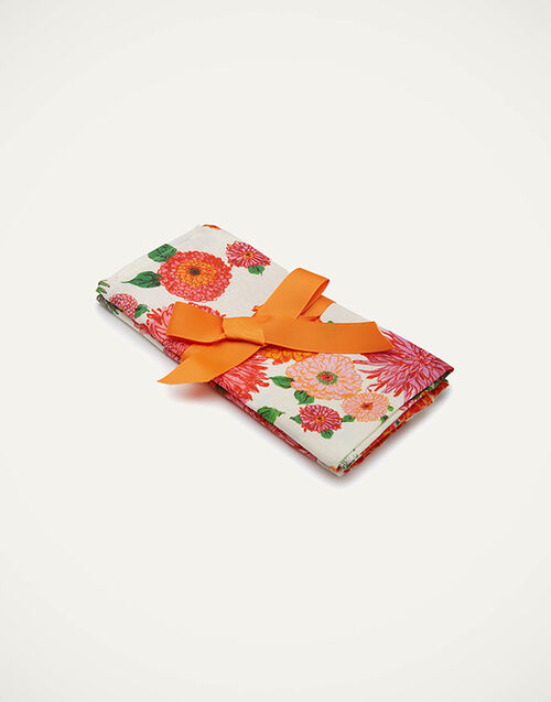 La DoubleJ Large Napkins Set Of 2 Bright Blooms Small NAP0006LIN005BRB0002
