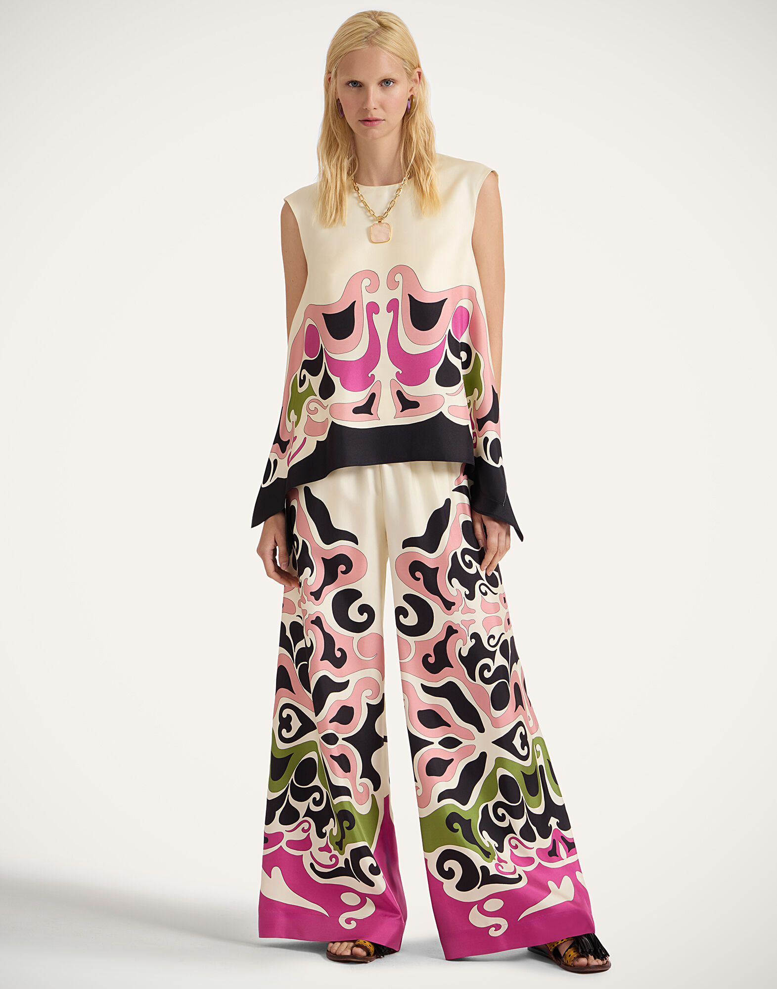 La DoubleJ San Carlo Top Phoenix Plac&eacute;e Pink TOP0157SIL006PHO01PI01