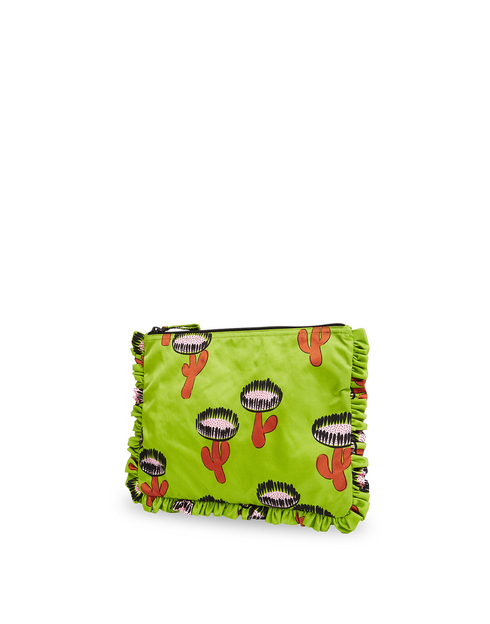 LaDoubleJ Hand Pochette Chirpy Cactus Verde BAG0002NYL001CHI0002