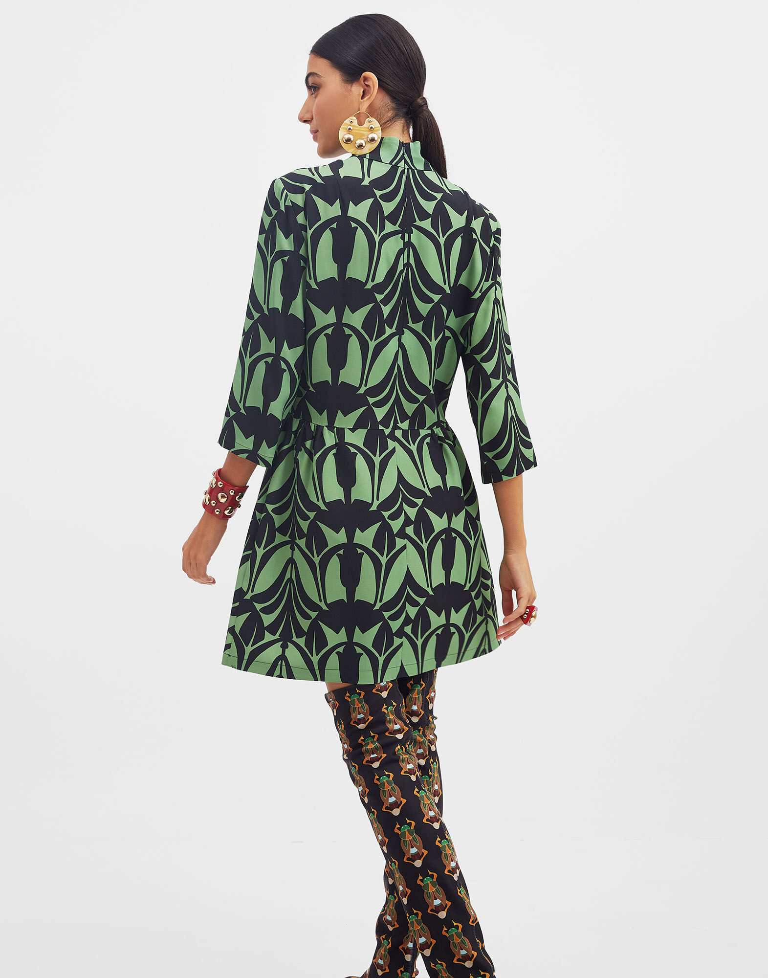 La DoubleJ Juliet Dress Papyrus Green DRE0432SAB001PAY01GR02