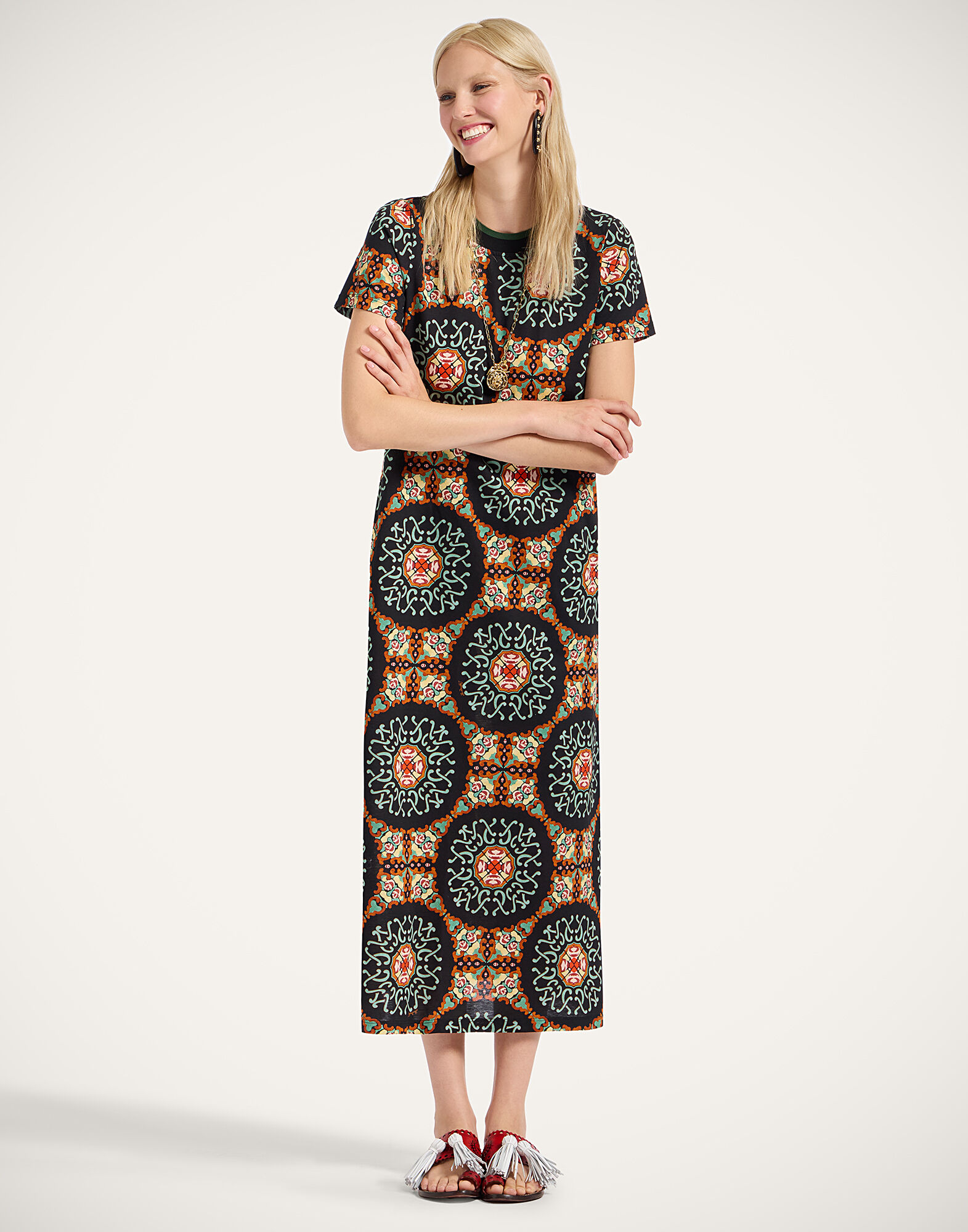 Sporty Swing Dress in Ballata Black for Women | La DoubleJ US