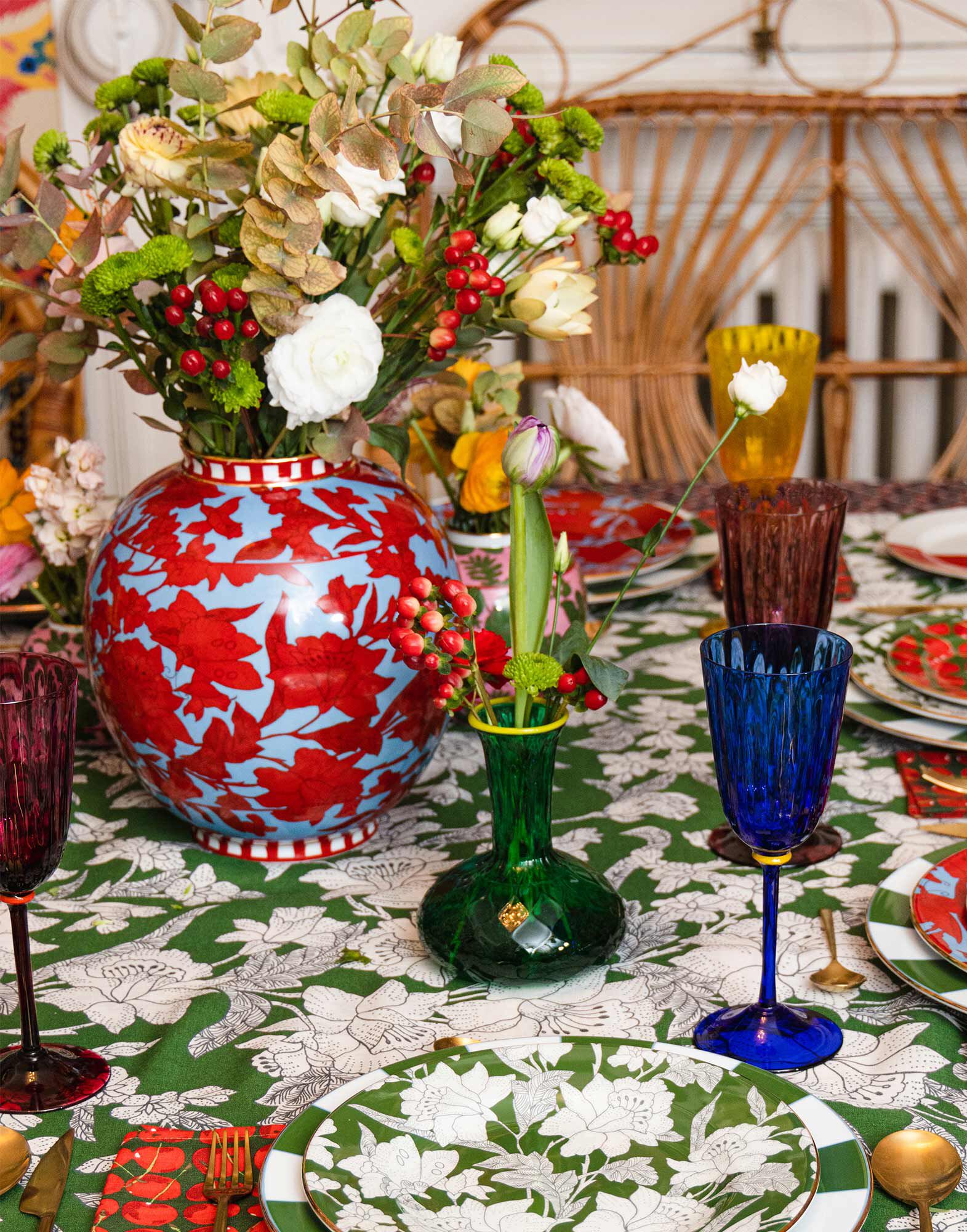 La DoubleJ Big Bubble Vase Lilium Turchese VAS0002CER001LIL0005