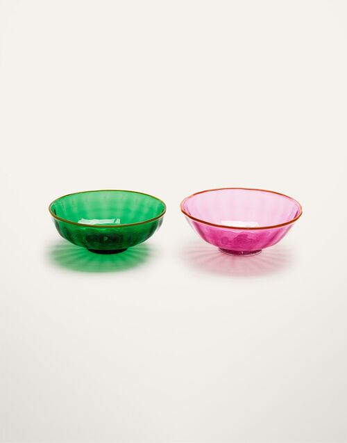 La DoubleJ Luxury Nut Bowl Set of 2 Verde/Rosa GLA0010MUR001ASS0003