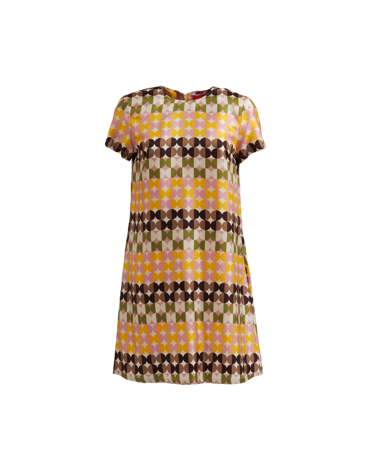 La DoubleJ Mini Swing Dress Mezzaluna Chocolate DRE0159SIL001MEZ01BR07