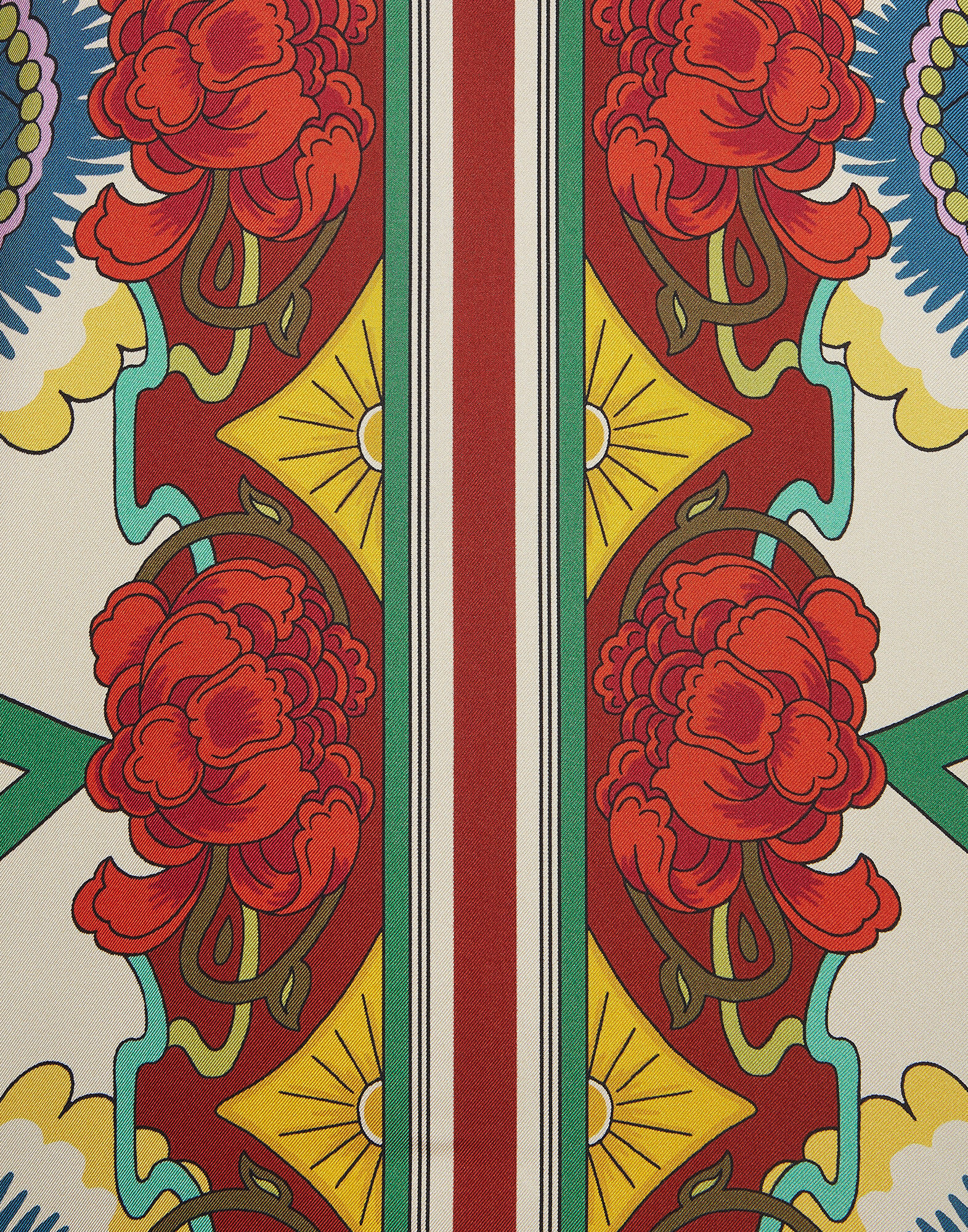 La DoubleJ Foulard Shirt Taormina Plac&eacute;e Ivory SHI0059SIL006LRT01WH04