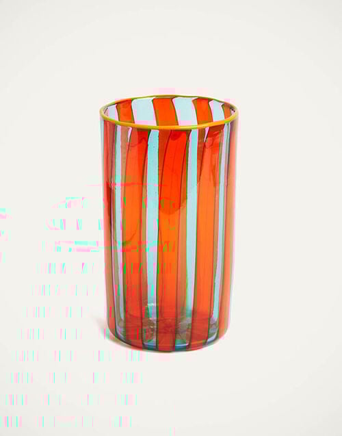 La DoubleJ Torre Vase Red VAS0020MUR001RIG14RE01