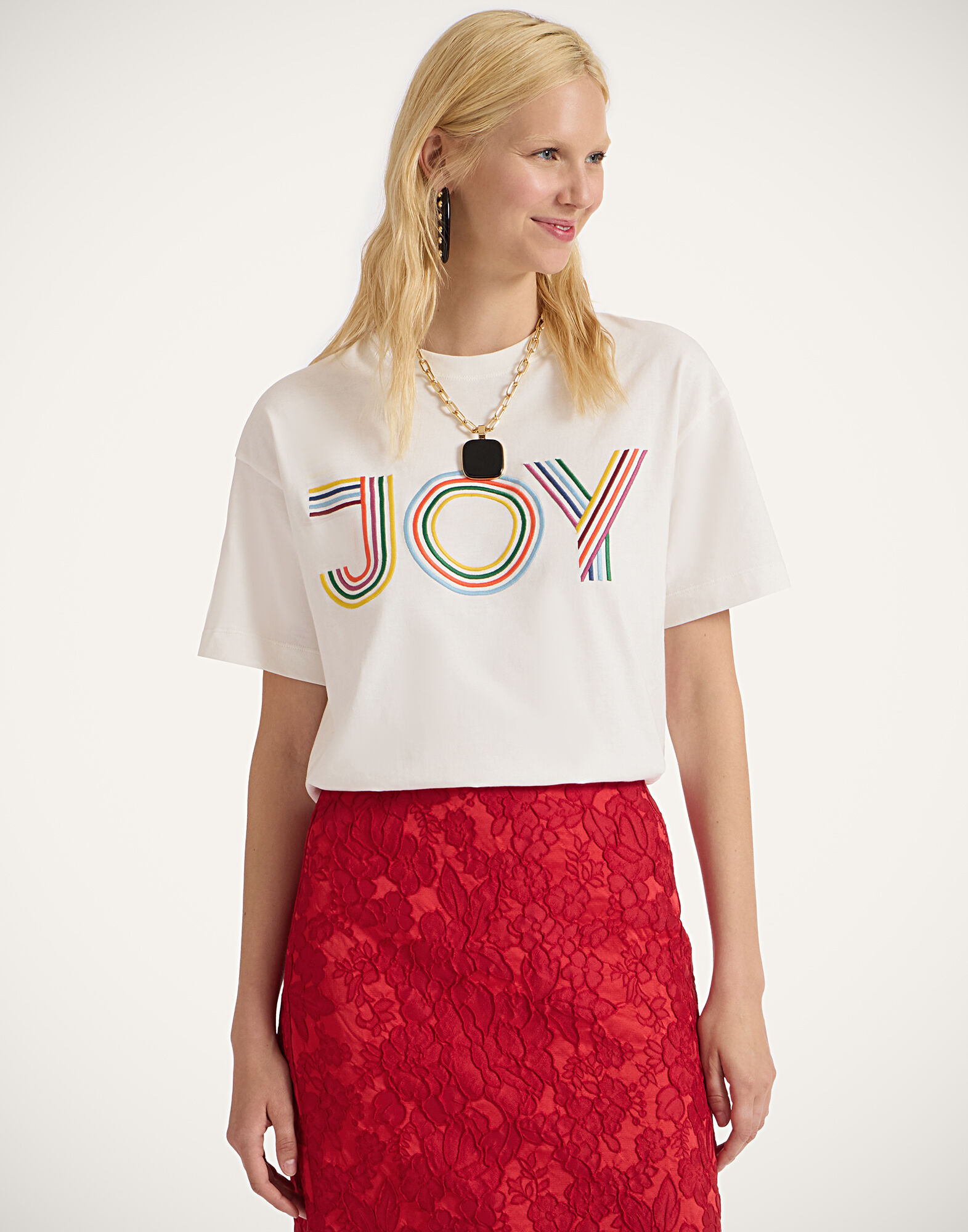 La DoubleJ House T-Shirt Joy Off White TSH0056JER032SOP07WH05