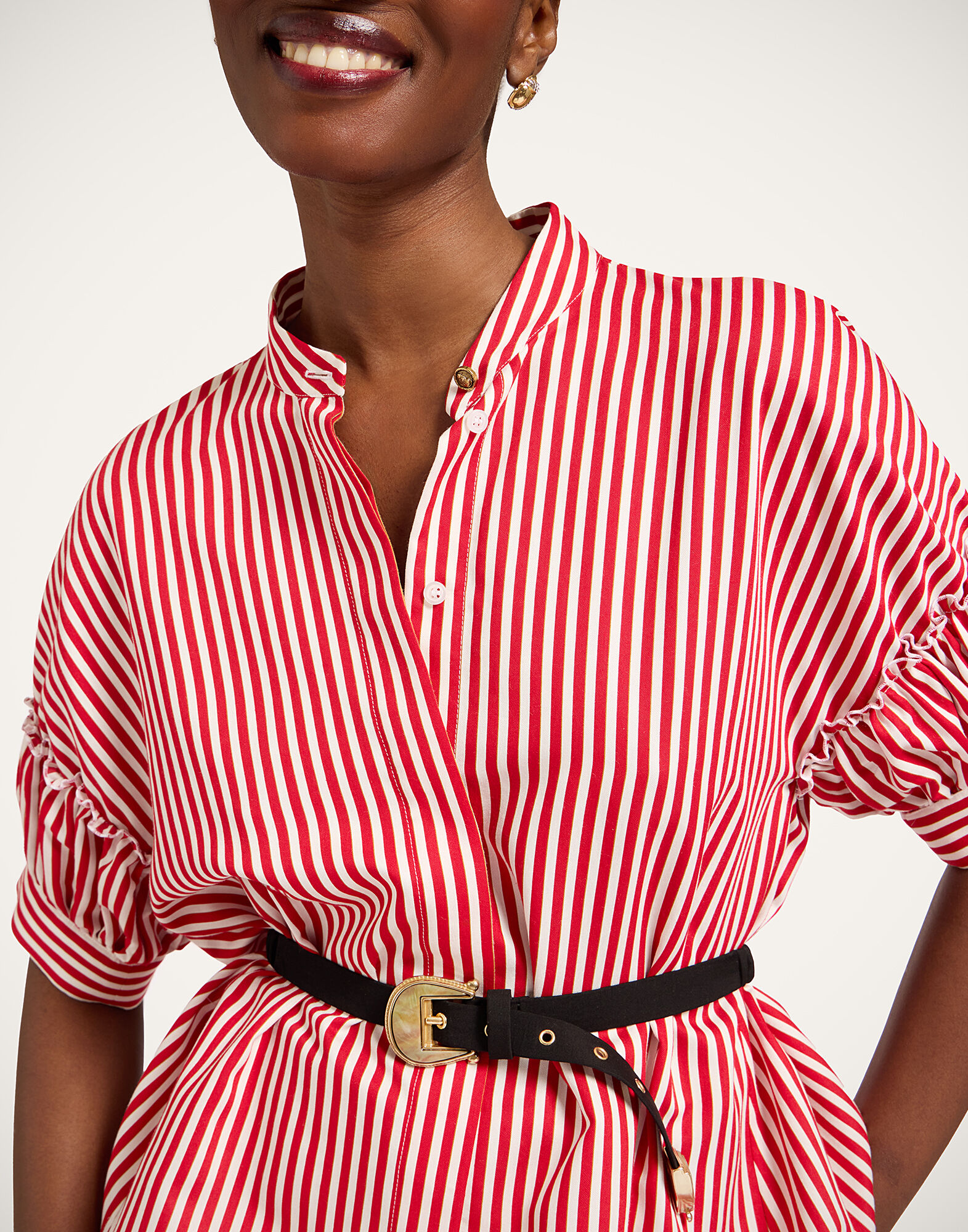 La DoubleJ Cinch Belt Solid Black BEL0013COT064SOLIDBL01