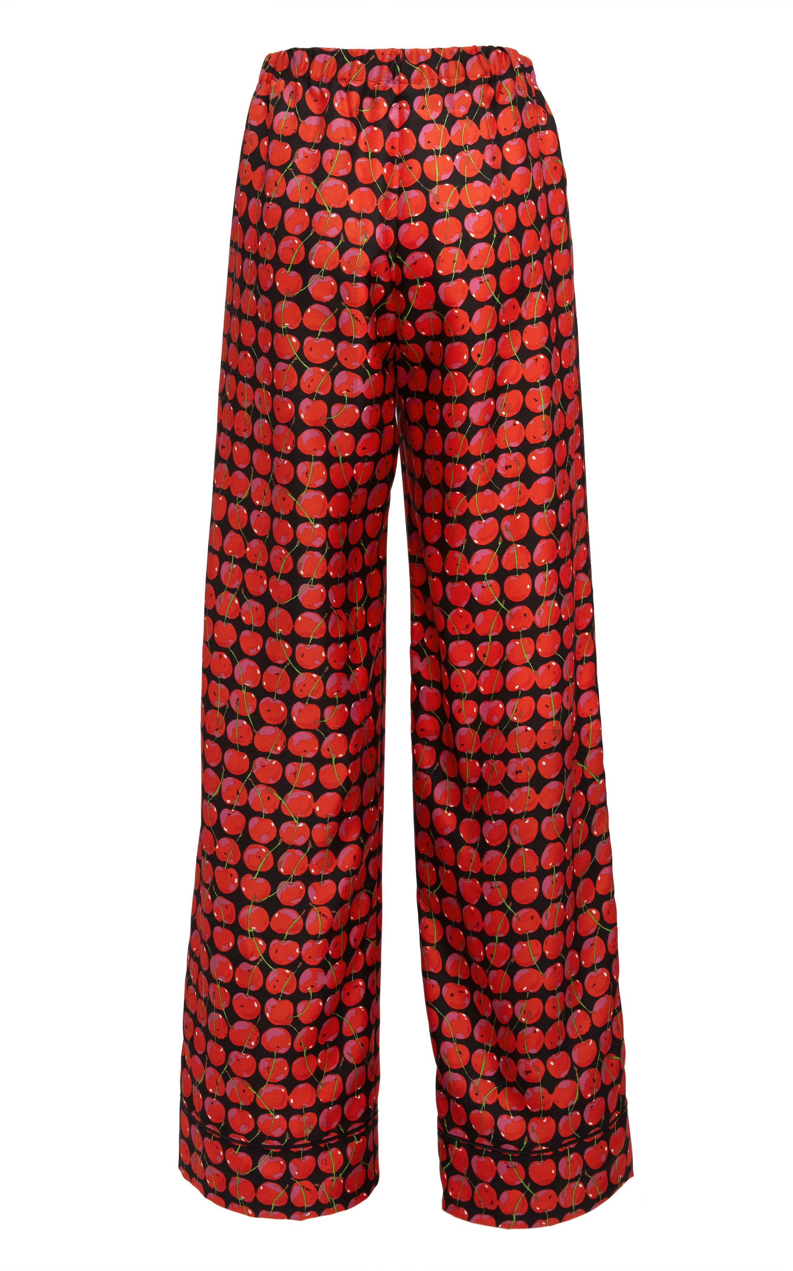 La DoubleJ Silk Pajama Black Cherries PJM0001SIL001CHY0003