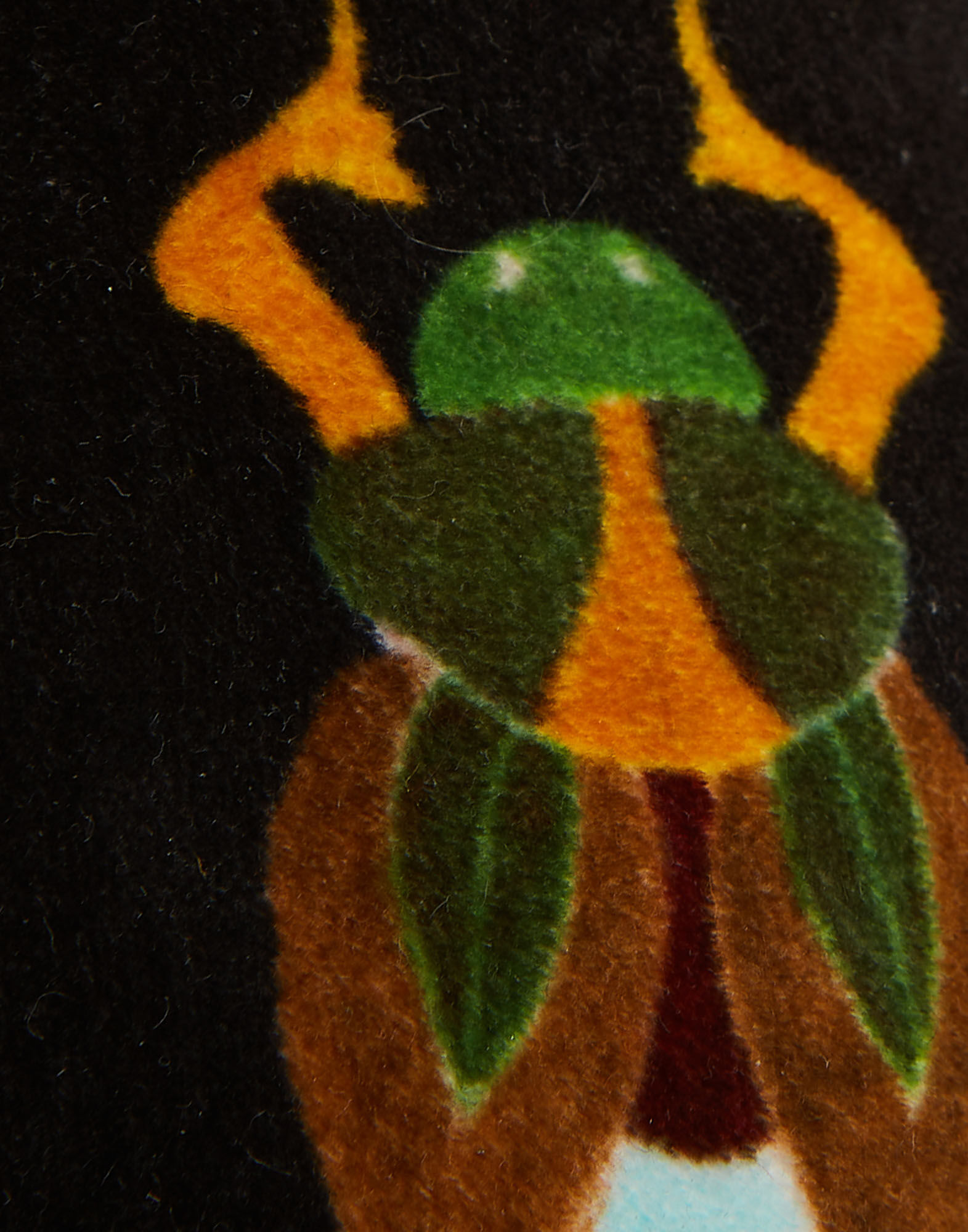 La DoubleJ Winter Ballerina Flats Scarab Black SHO0090VEL001SCA01BL01