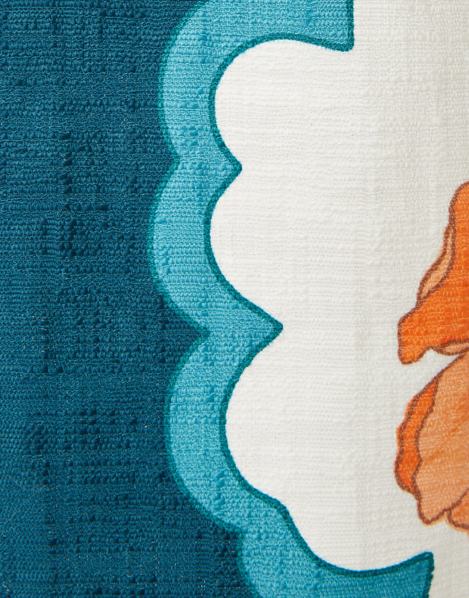 La DoubleJ The Tunic Mini Morpheus Plac&eacute;e Orange DRE0737COT005MOR01OR02