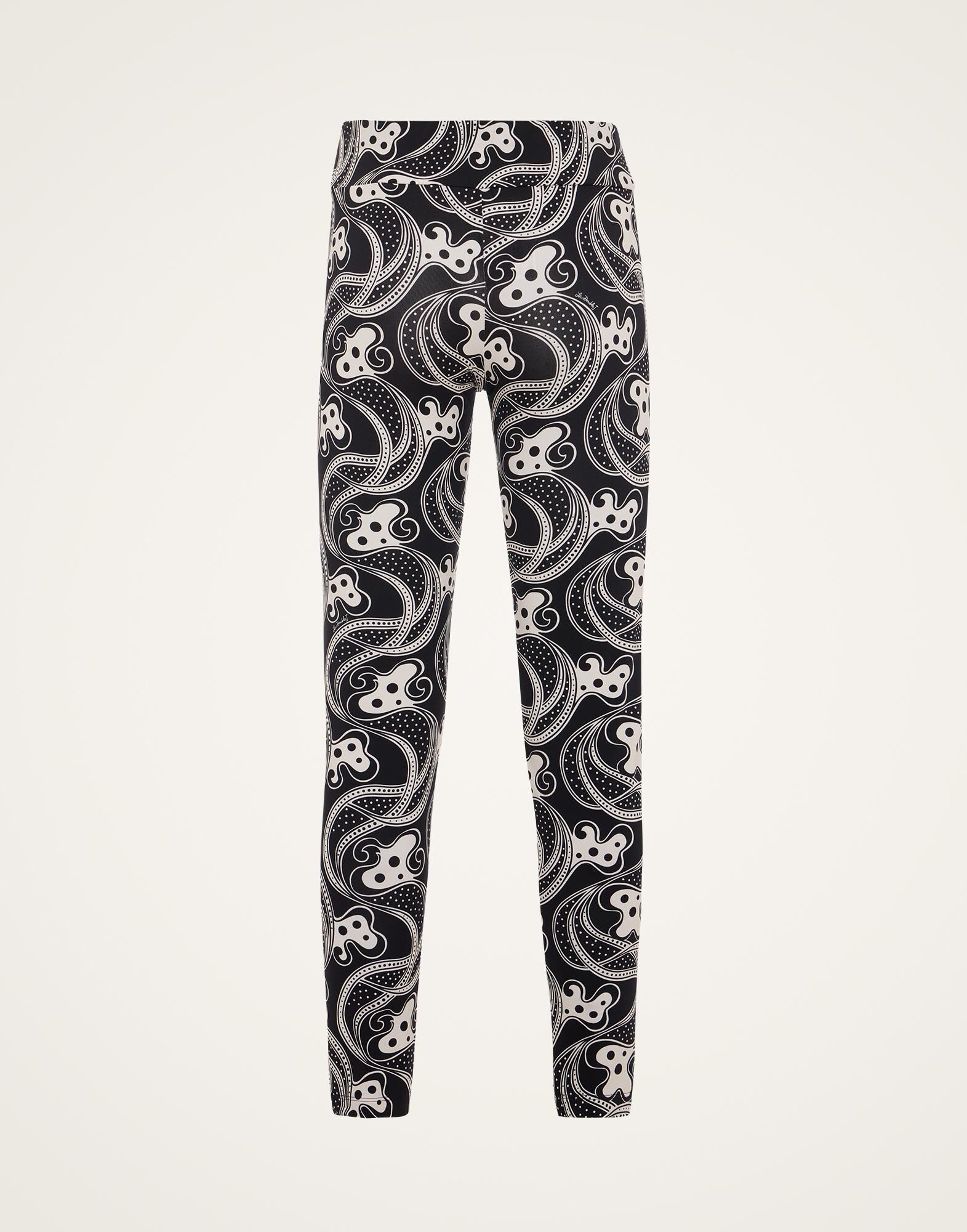 La DoubleJ Magica Leggings Aperol Black & White TRO0144JER049APE01BL03