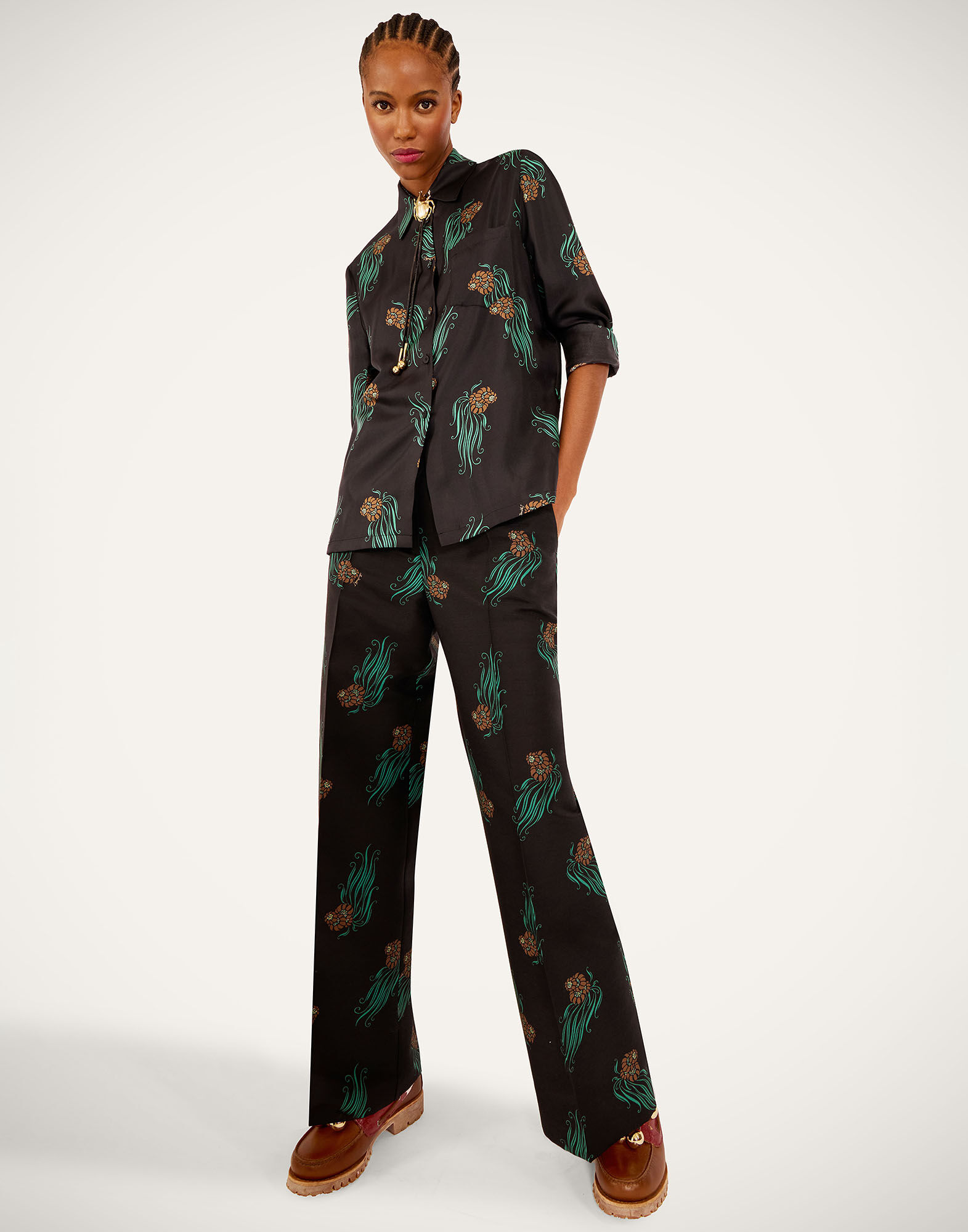 La DoubleJ Let Loose Pants Lemuria Black TRO0149CAD001LEM01BL01