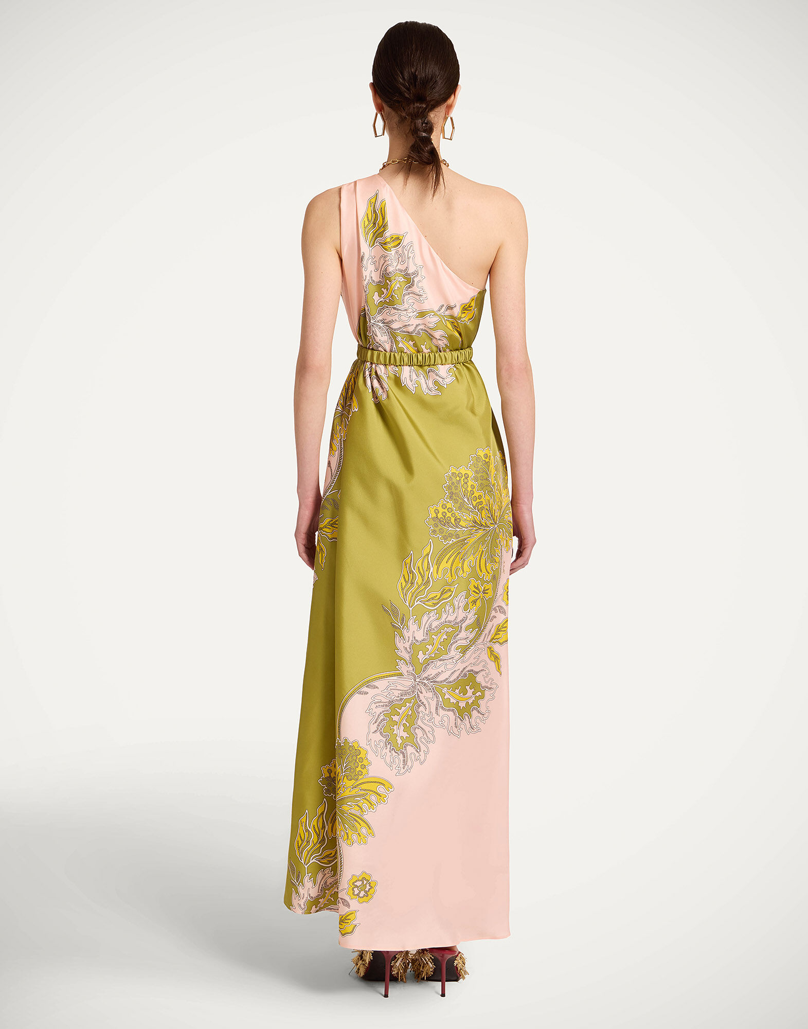 La DoubleJ Roy Dress Swathe Plac&eacute;e Pink DRE0304SIL006SWA03PI01
