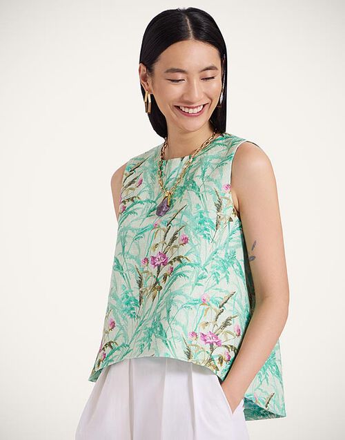 La DoubleJ La Scala Top Heath Mint TOP0016COT005HEA01GR11