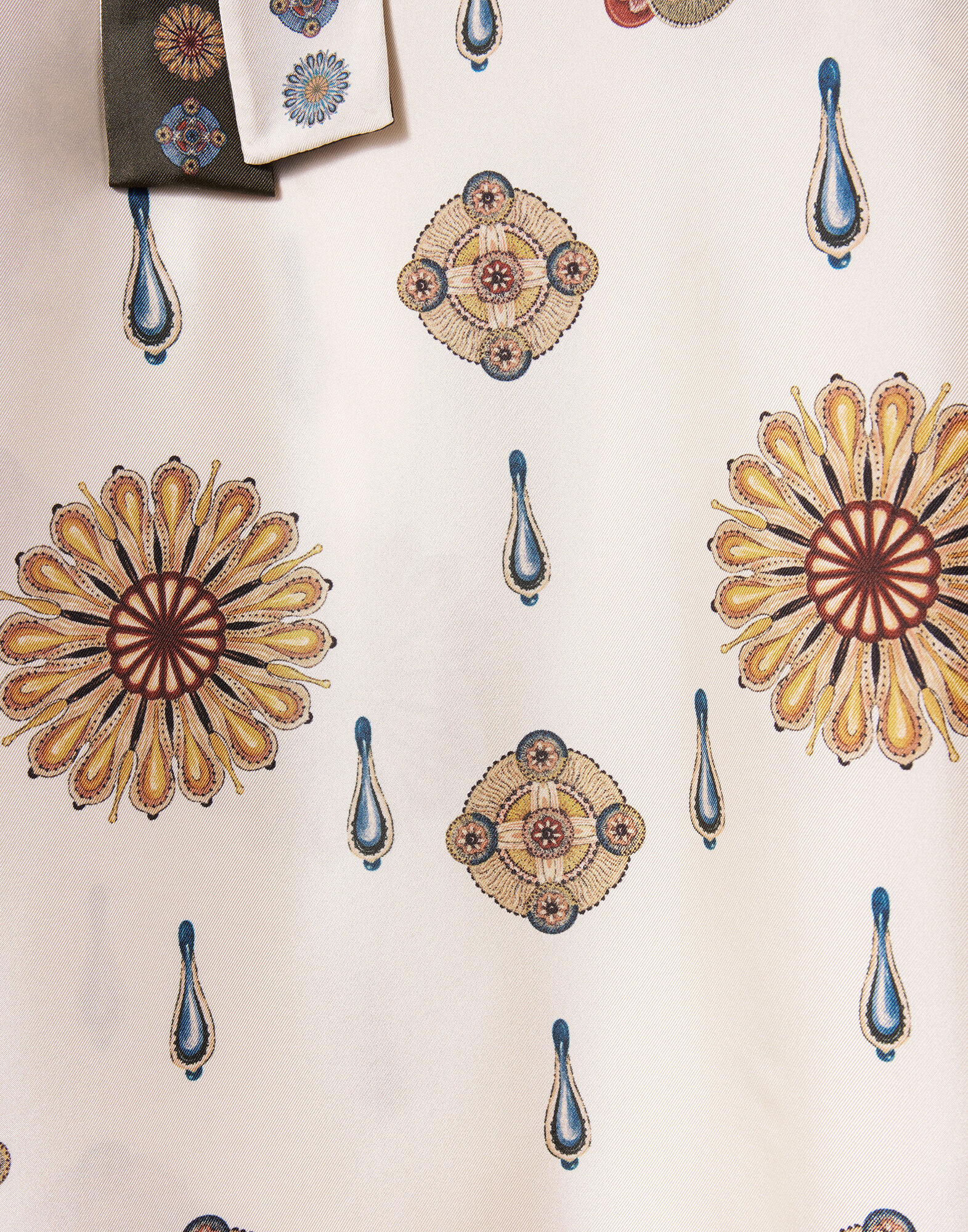 La DoubleJ Muumuu Dress Round Neck Nucleus Plac&eacute;e Off White DRE0574SIL001NUC06WH05