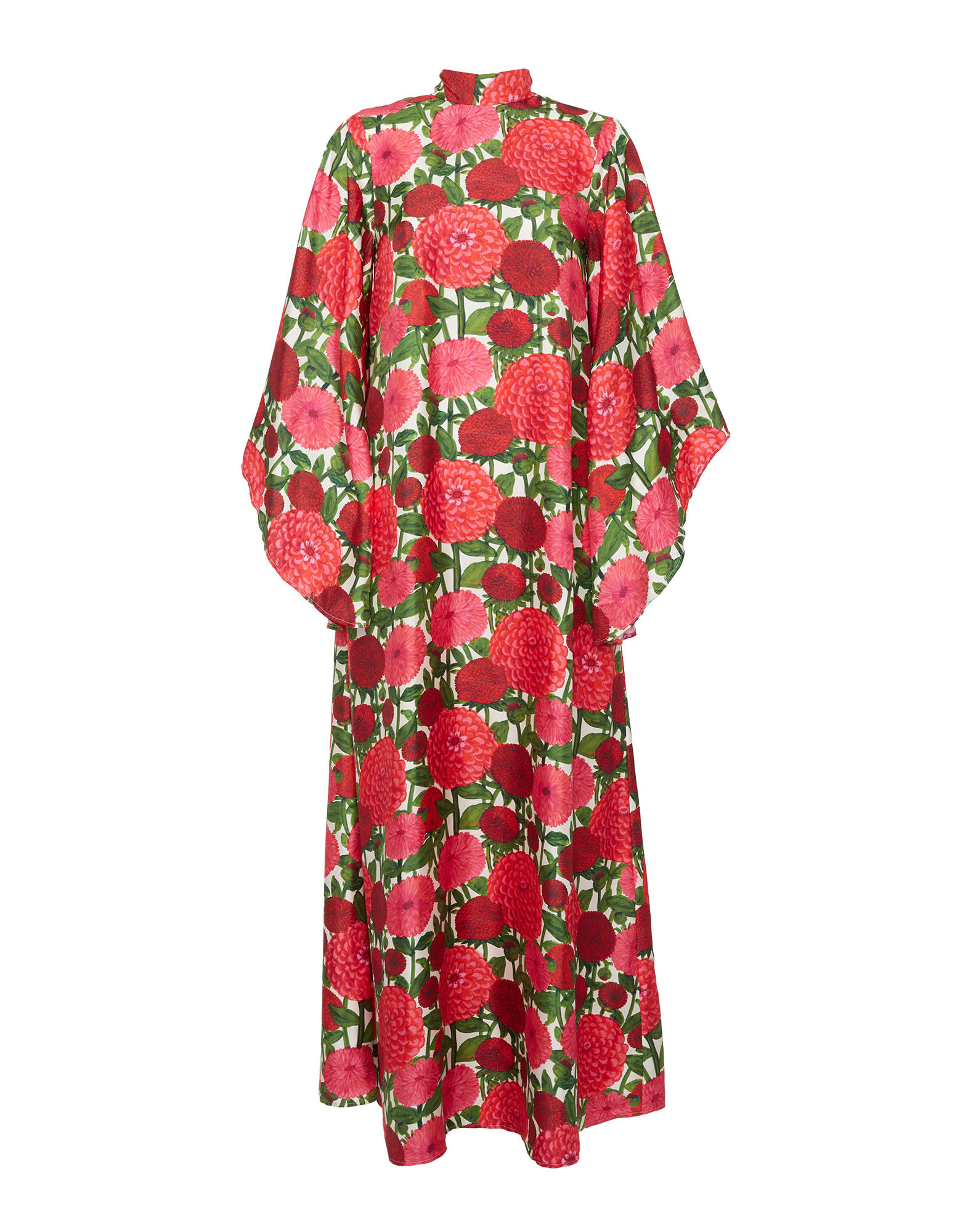 La DoubleJ Magnifico Dress Pink Dahlias DRE0212SIL001DAH0001