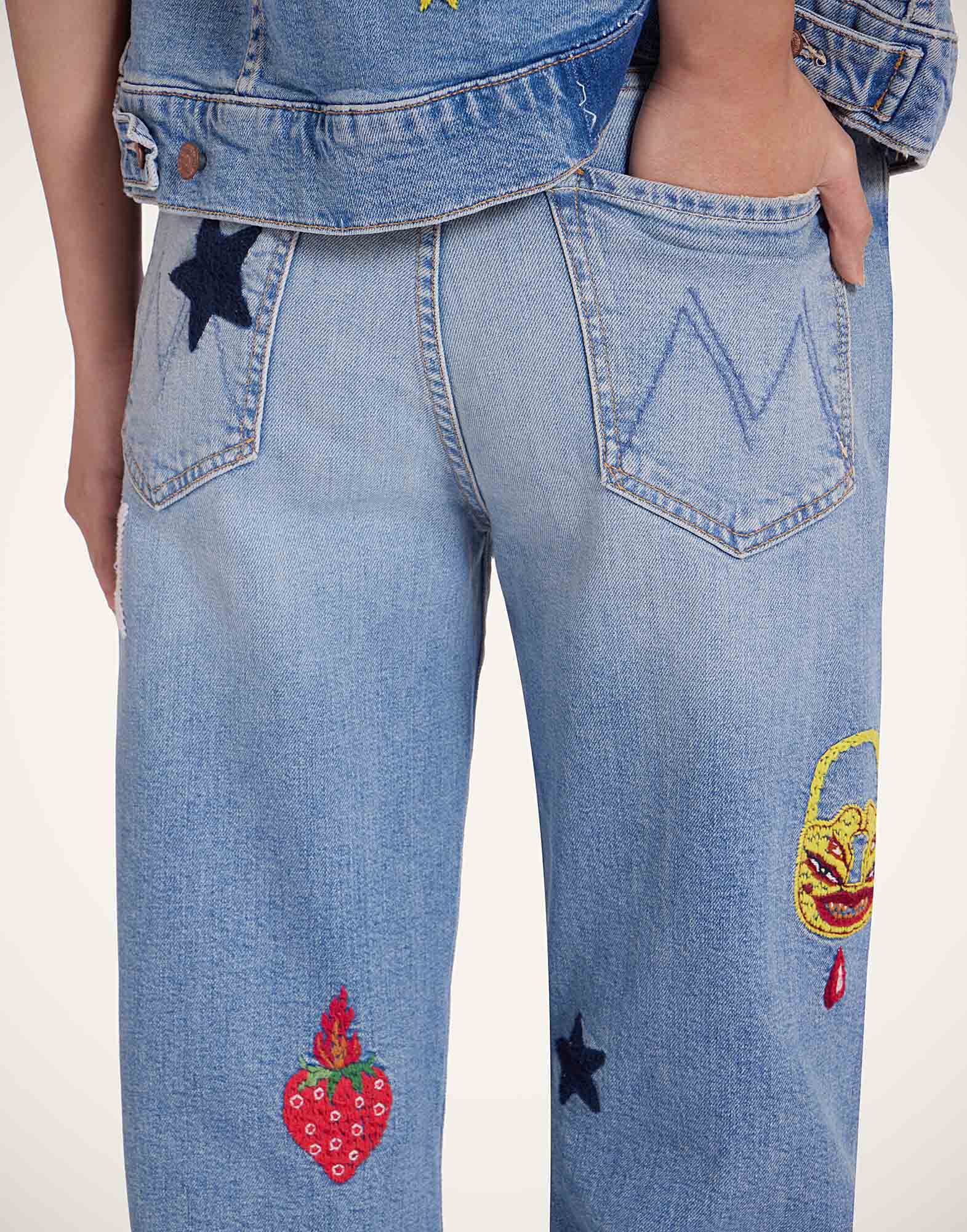 La DoubleJ The Maven Sneak Jeans Star Of The Show Blue TRO0168DEN011STA03BU03
