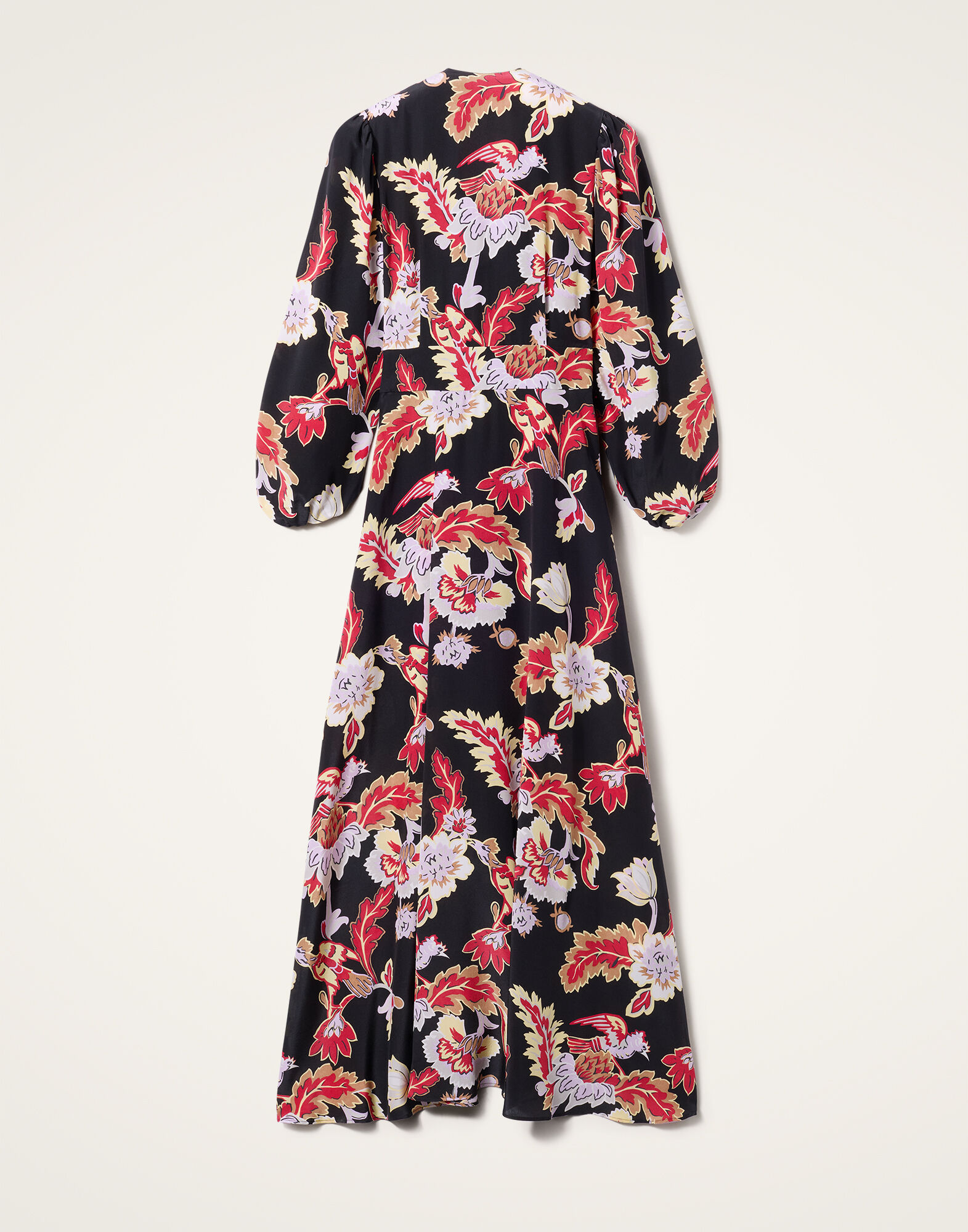 La DoubleJ Long Camerino Dress Lark Black DRE0585CRE001LAR01BL01