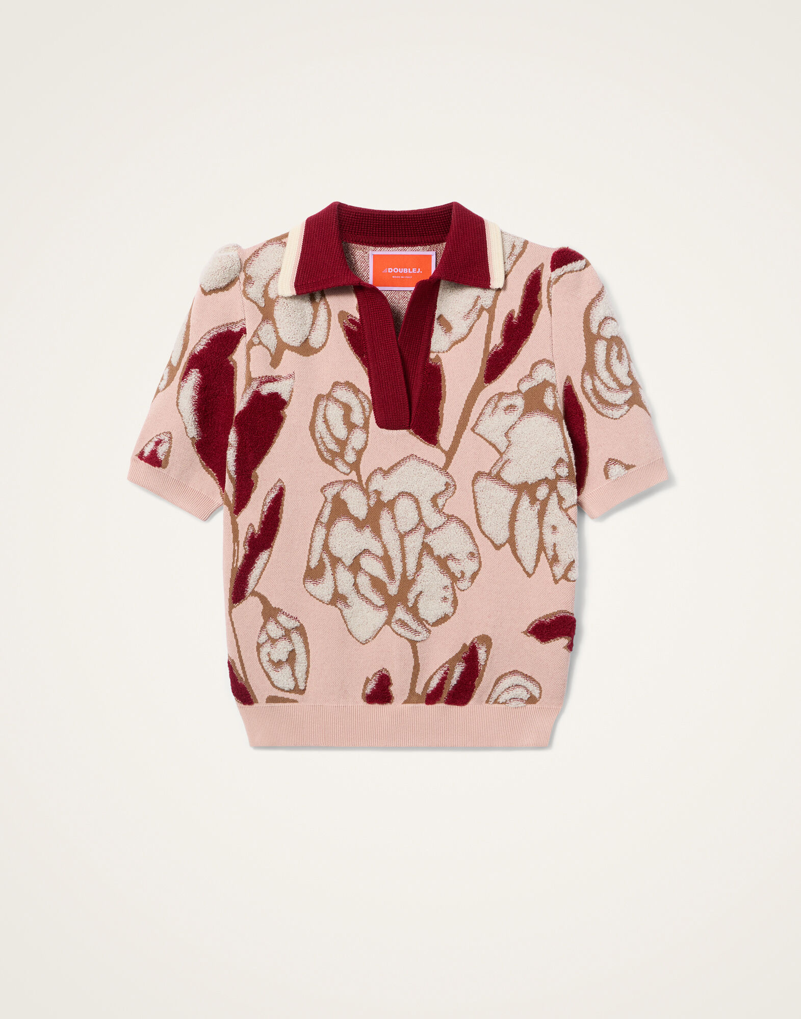 La DoubleJ Pumped Up Polo Multicolor Light Pink PUL0338KNI189VA440PI02